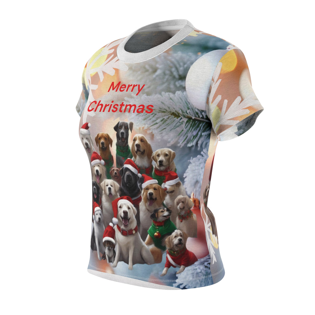 Christmas Dogs Women's Tee