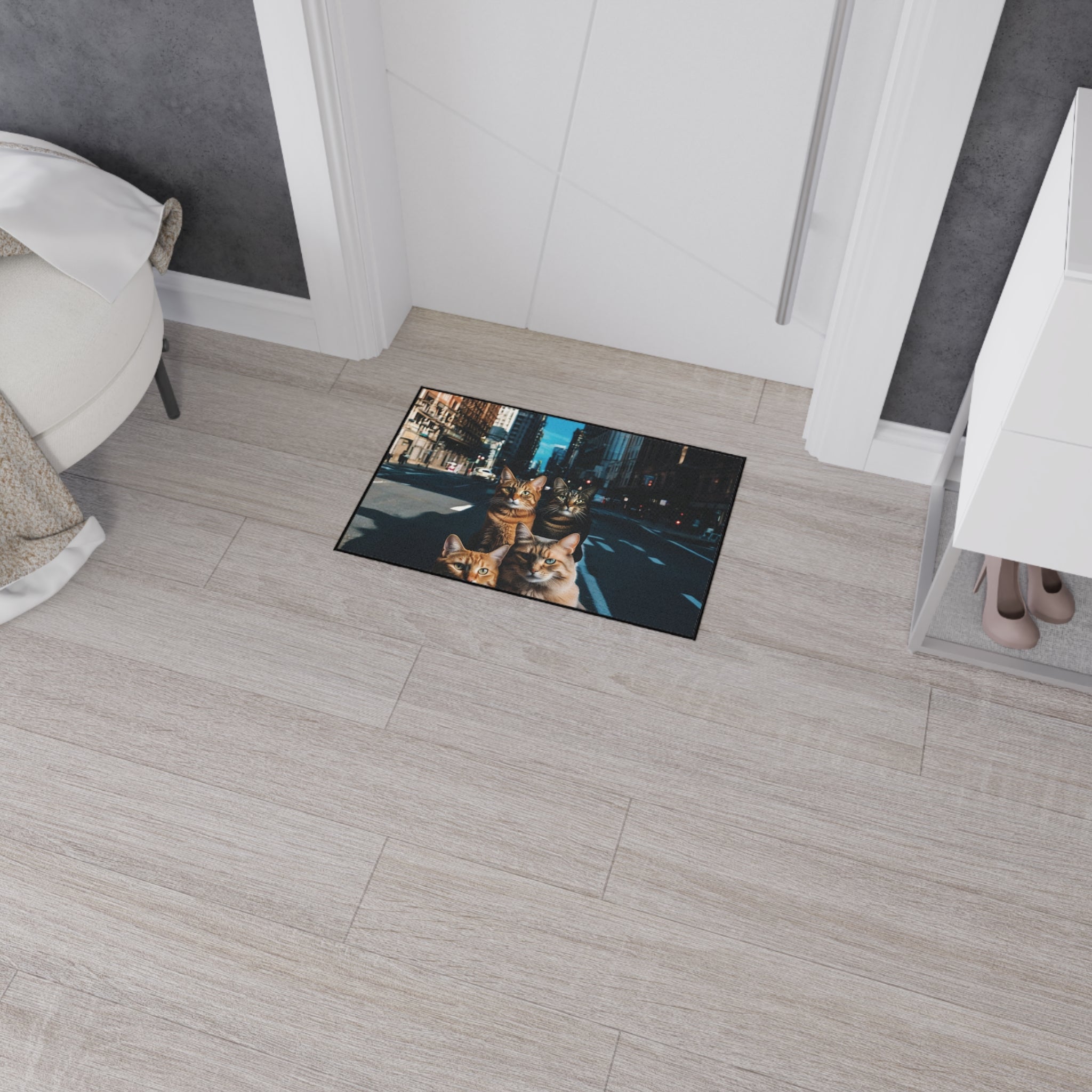 Floor Mat - Beautiful Durable Cat Design - Ideal for Gift Giving 