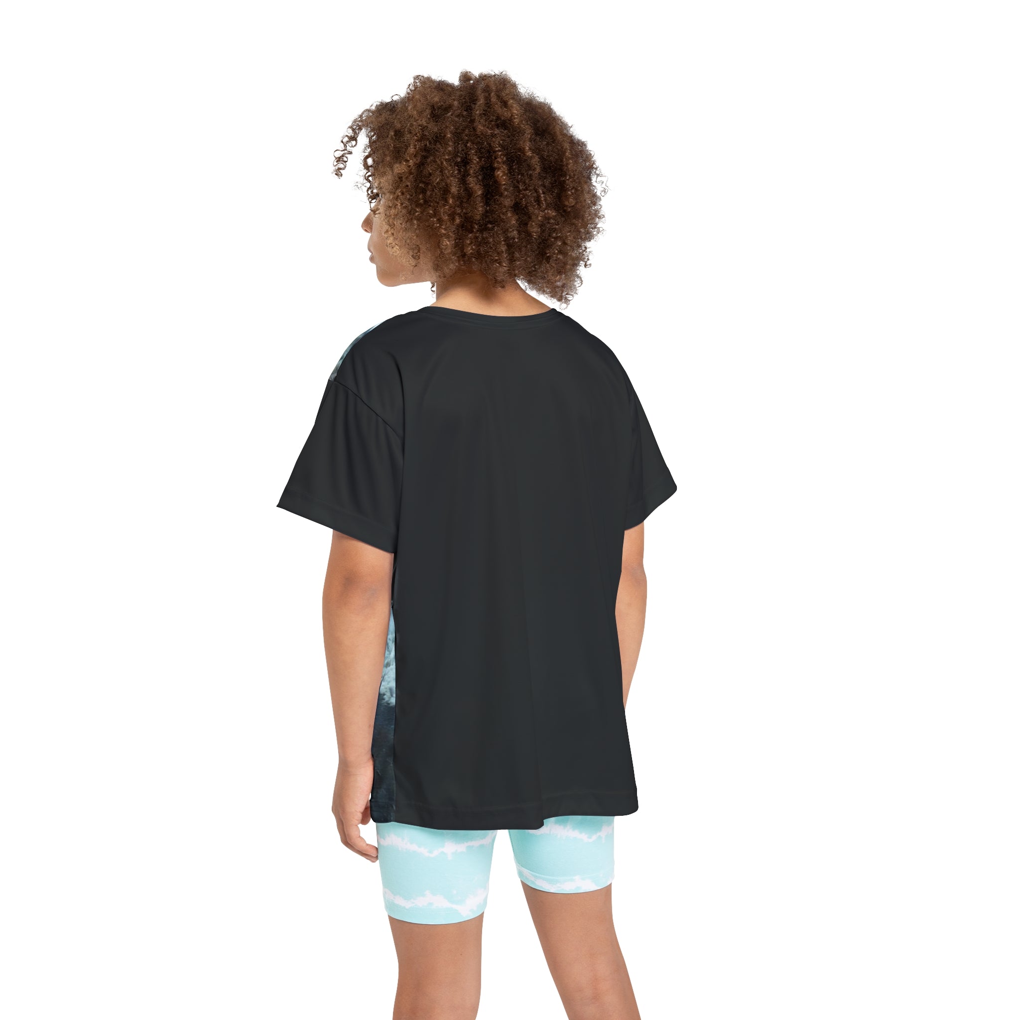 Kids Sports Jersey, Boston Santa Christmas Tee, Youth Holiday Shirt, Festive Apparel, Christmas Gift for Kids