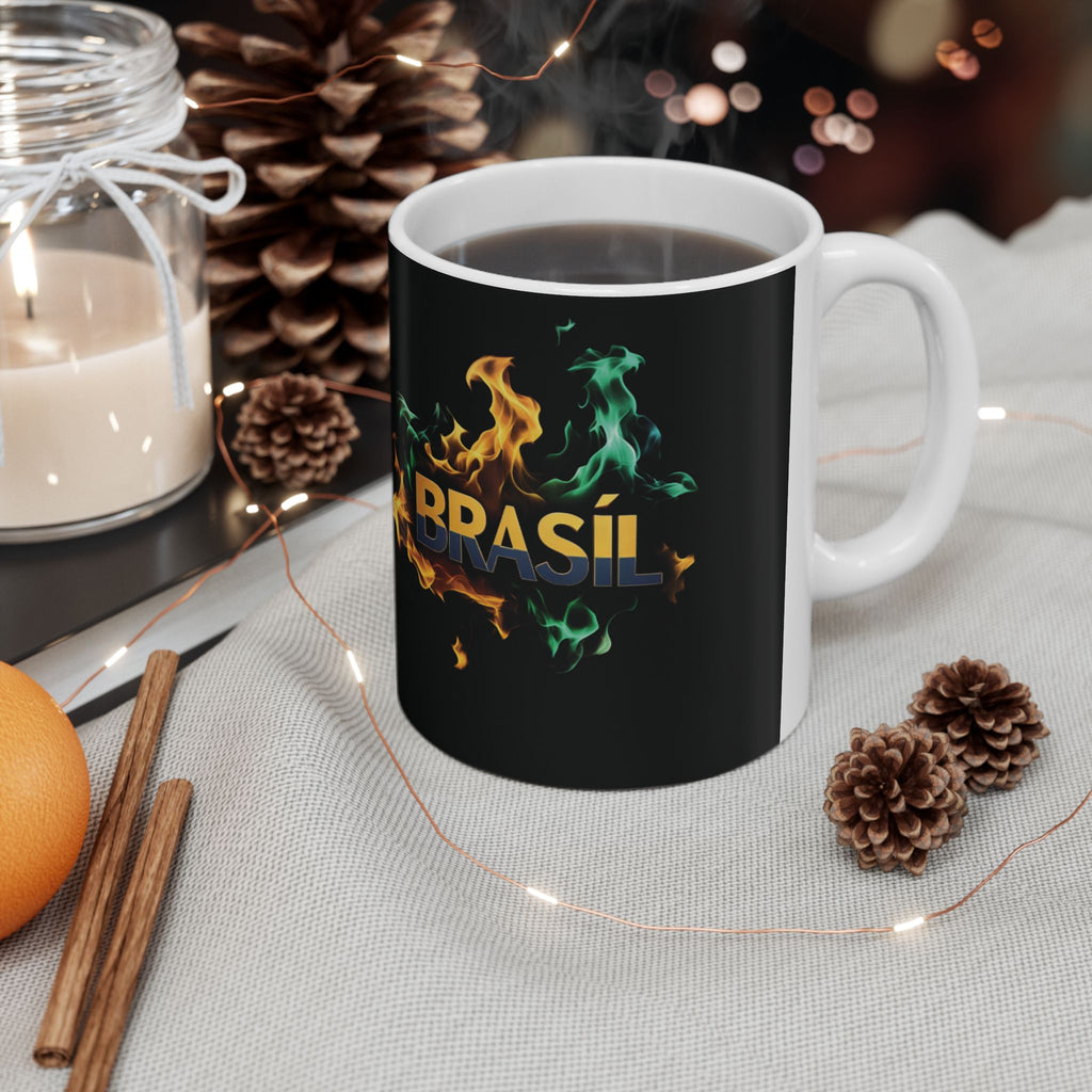 Caneca de Cerâmica de Fogo Brasileira