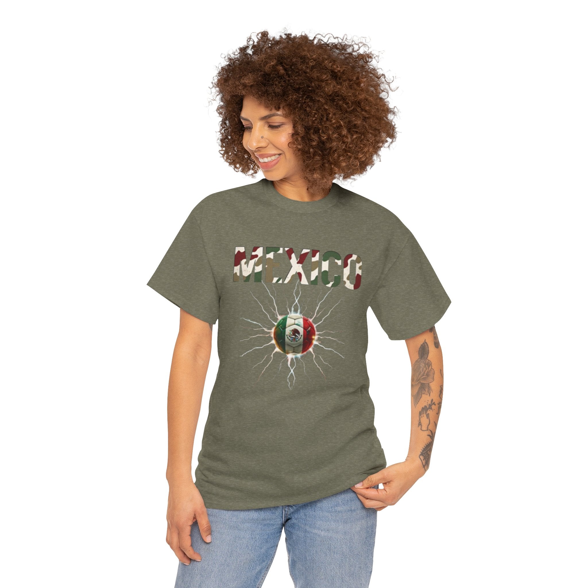 Camiseta unisex de algodón grueso Orgullo de México - Celebra la herencia