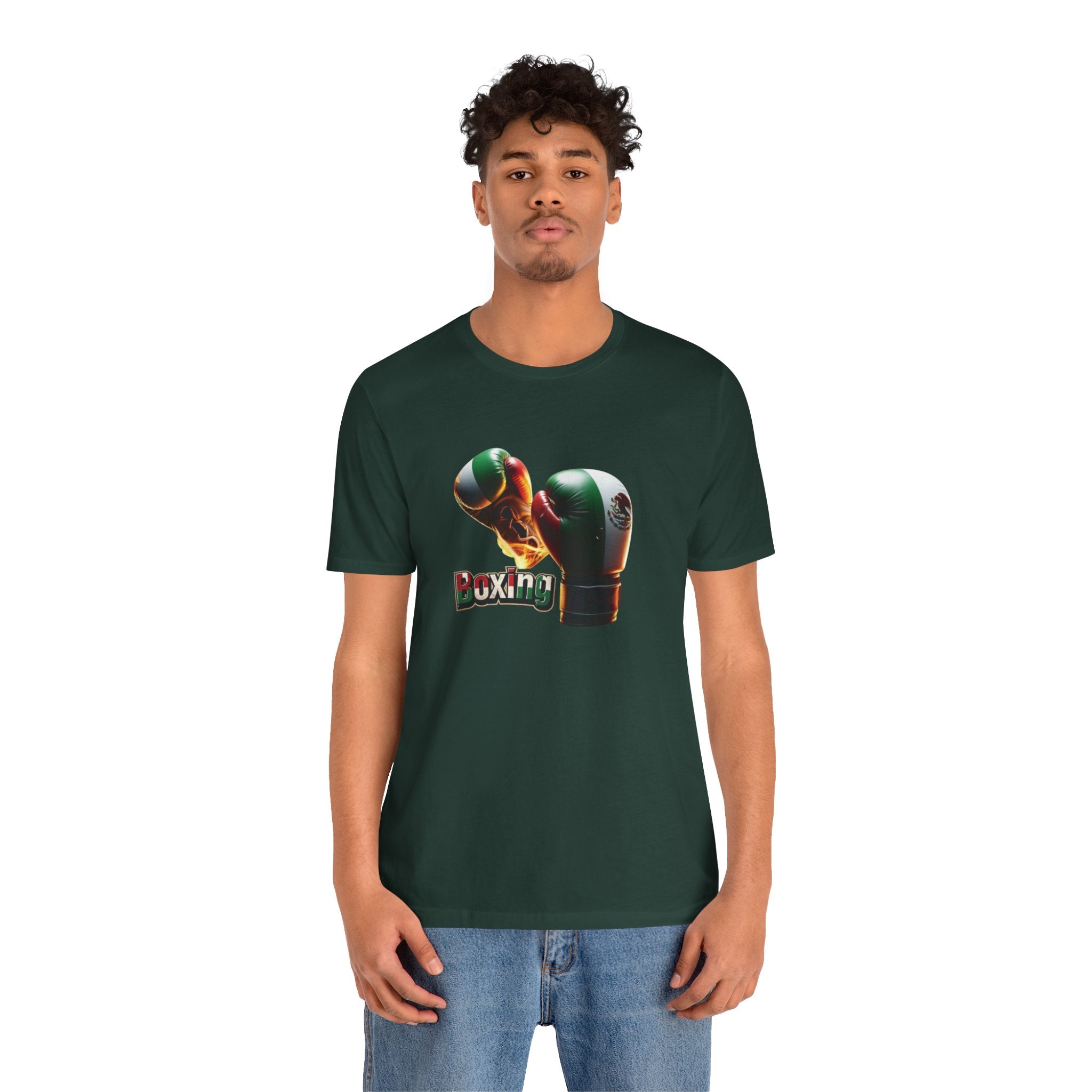 Camiseta unisex con gráfico de boxeo: ropa deportiva para los amantes del fitness