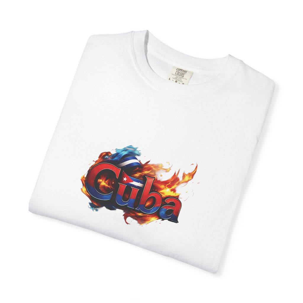 Camiseta teñida con llama cubana