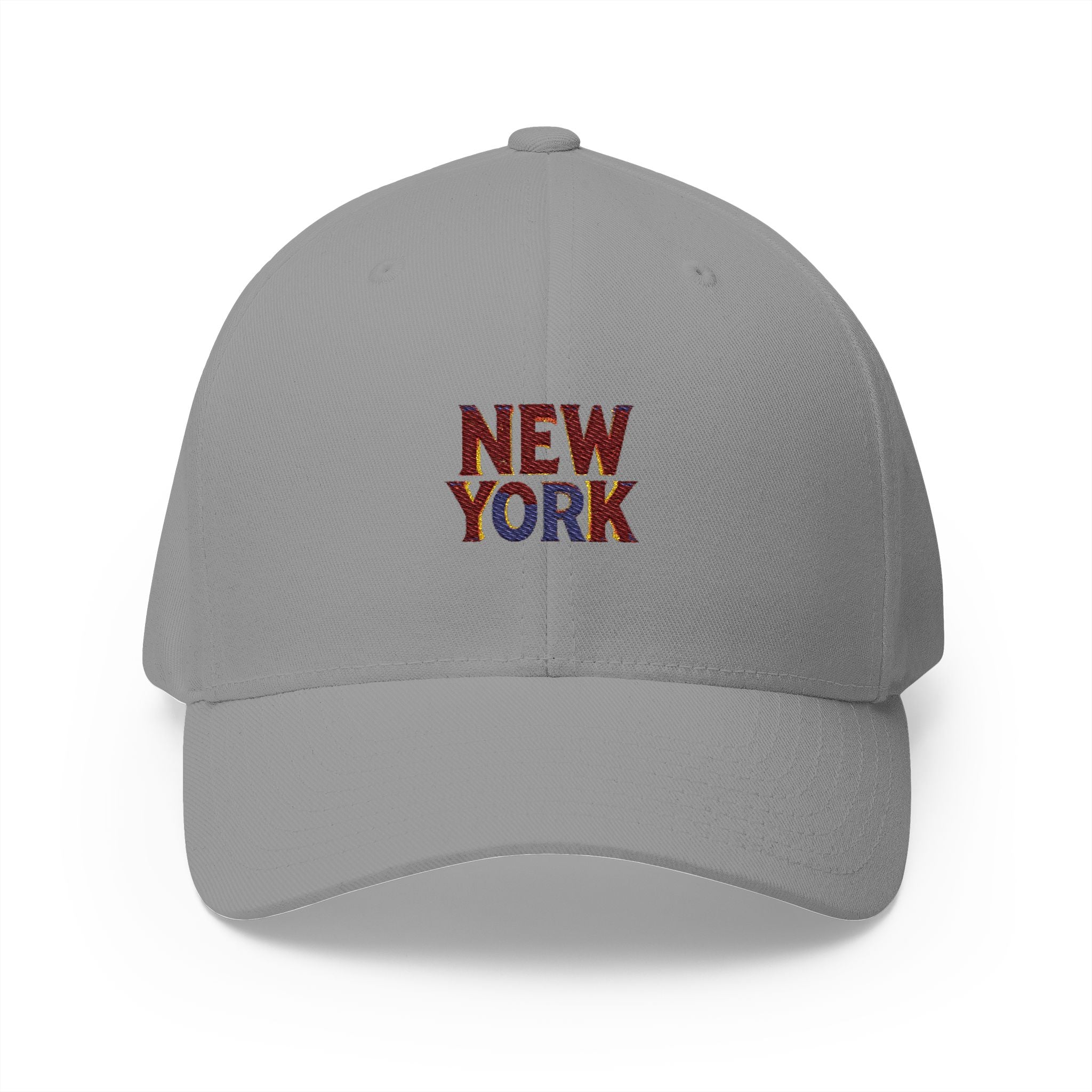 New York Embroidered Cap — Vintage Lettering Structured Hat