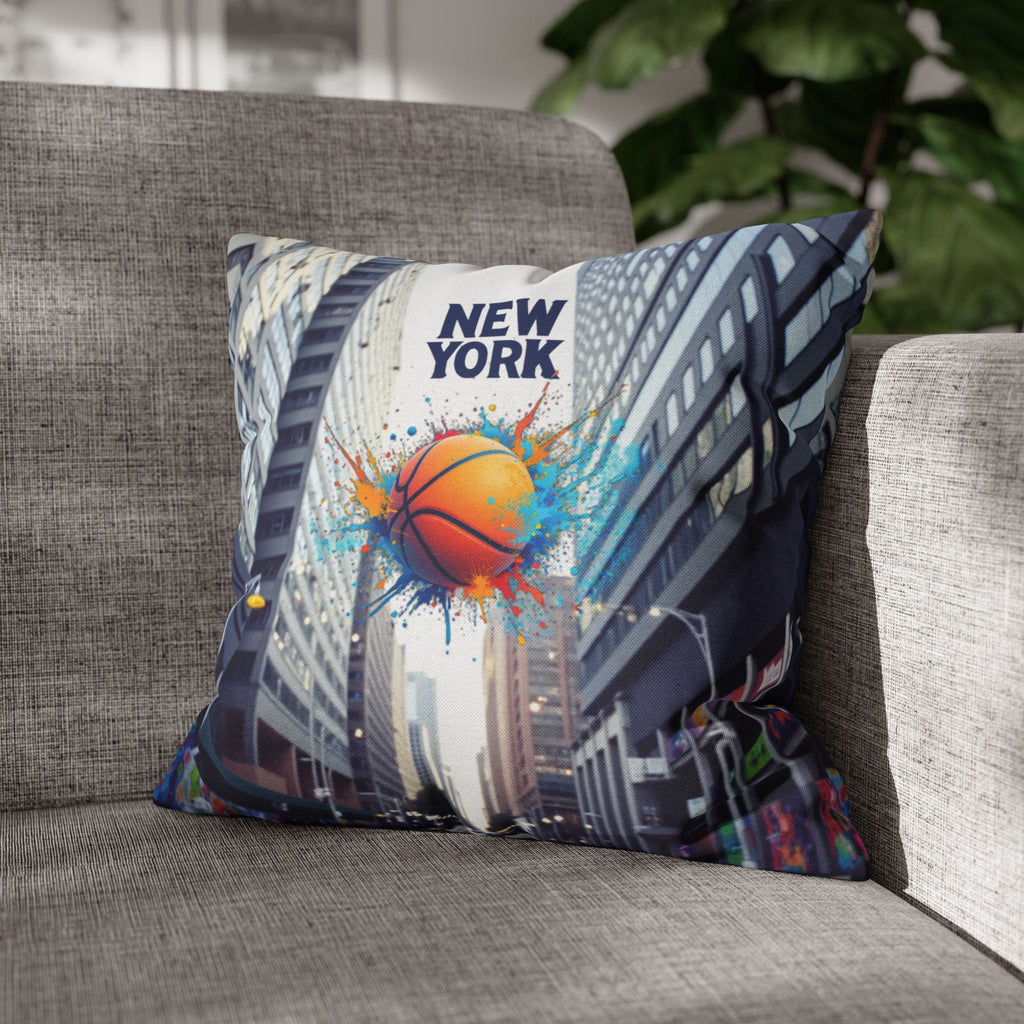 New York Basketball Square Pillowcase