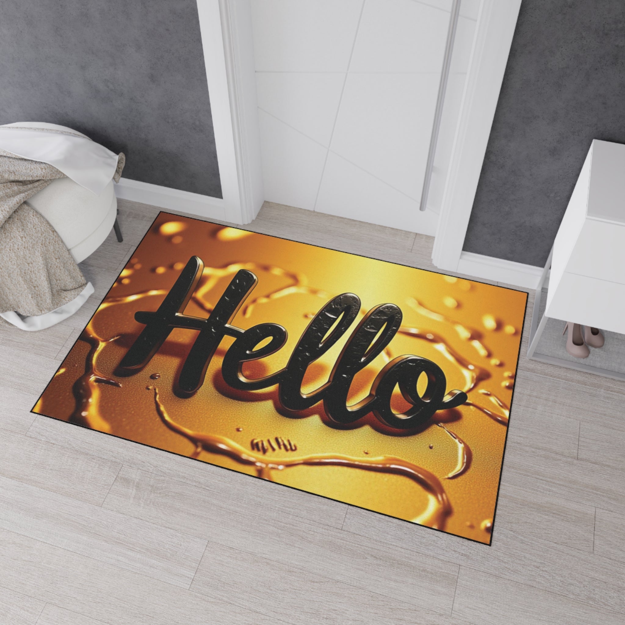' Hello ' Heavy Duty Floor Mat - Stylish and Durable Entryway Decor