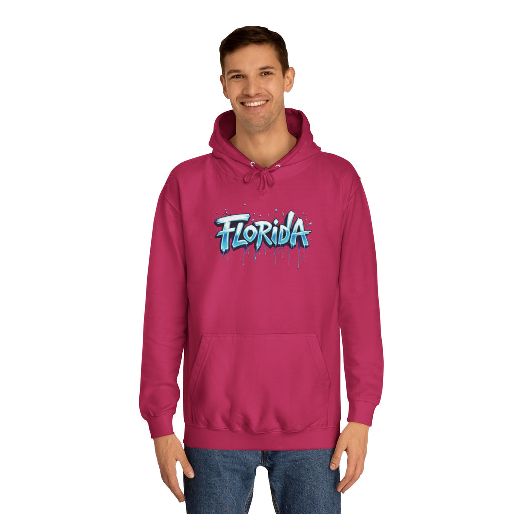 Florida Unisex College Hoodie - Trendy Pullover, Stylish Gift for Students, College Apparel, Casual Wear 