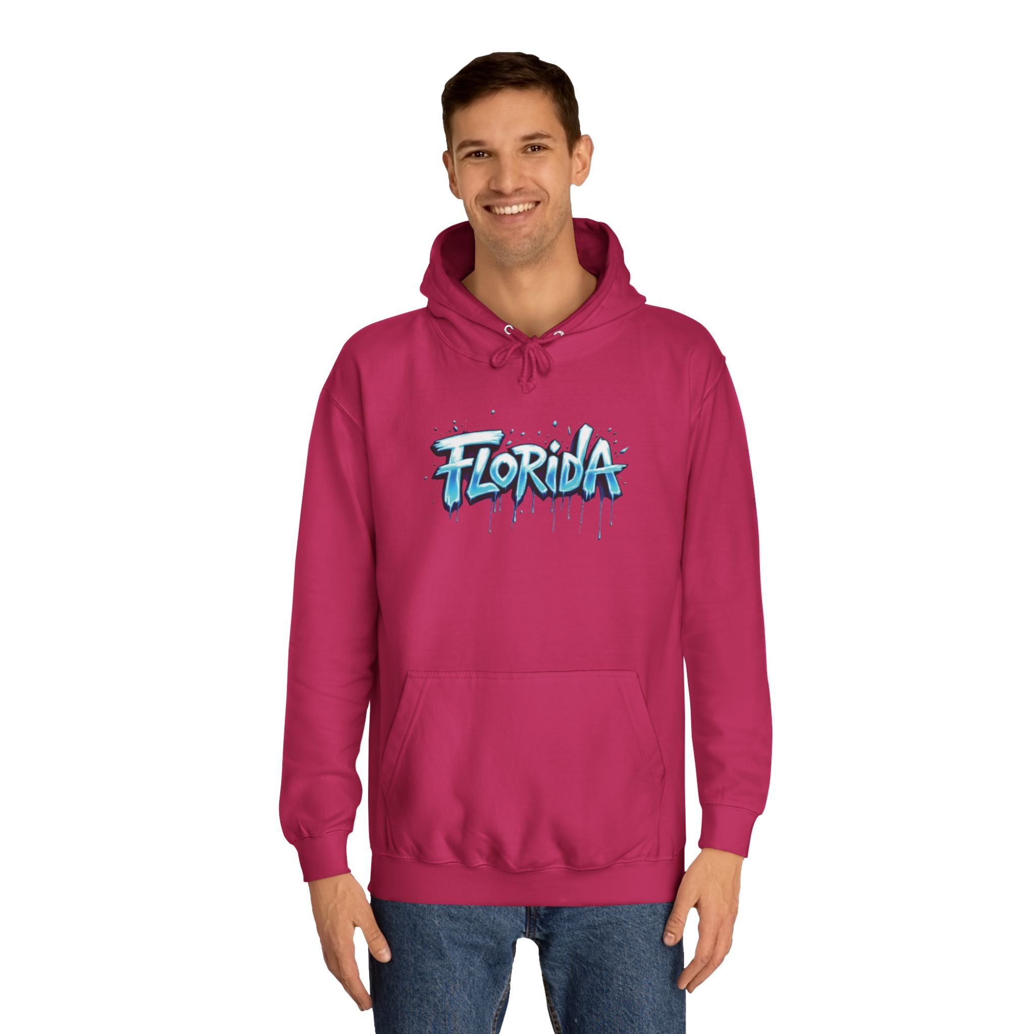 Florida Unisex College Hoodie - Trendy Pullover, Stylish Gift for Students, College Apparel, Casual Wear 