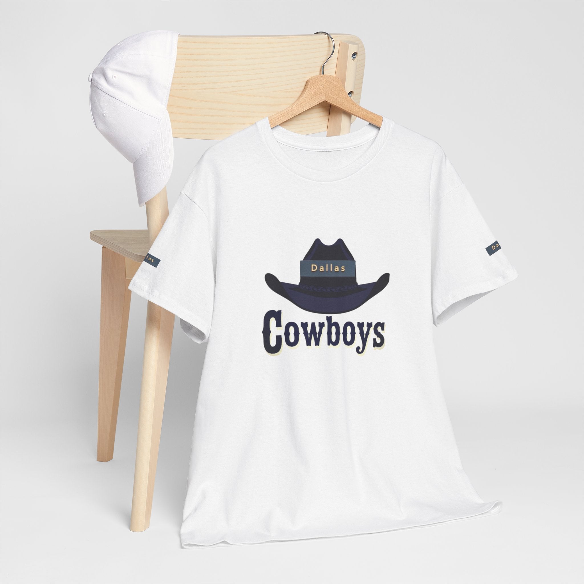 Cowboys Unisex Heavy Cotton Tee, Casual Shirt, Western Apparel, Gift for Cowboys, Cowboy Theme, Everyday Wear, Outdoor Style