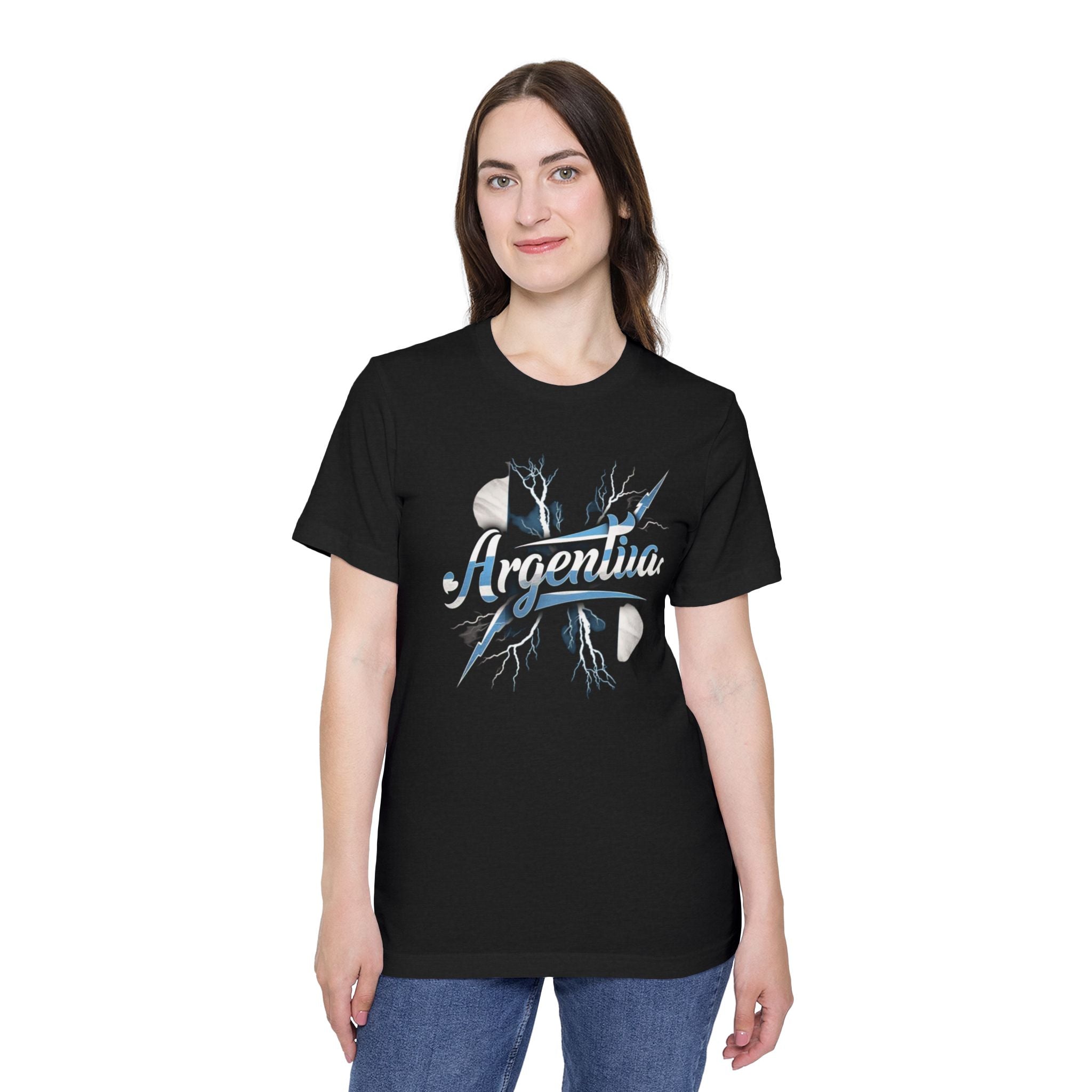 Camiseta gráfica de Argentina: estilo casual, unisex, hecha en EE. UU.
