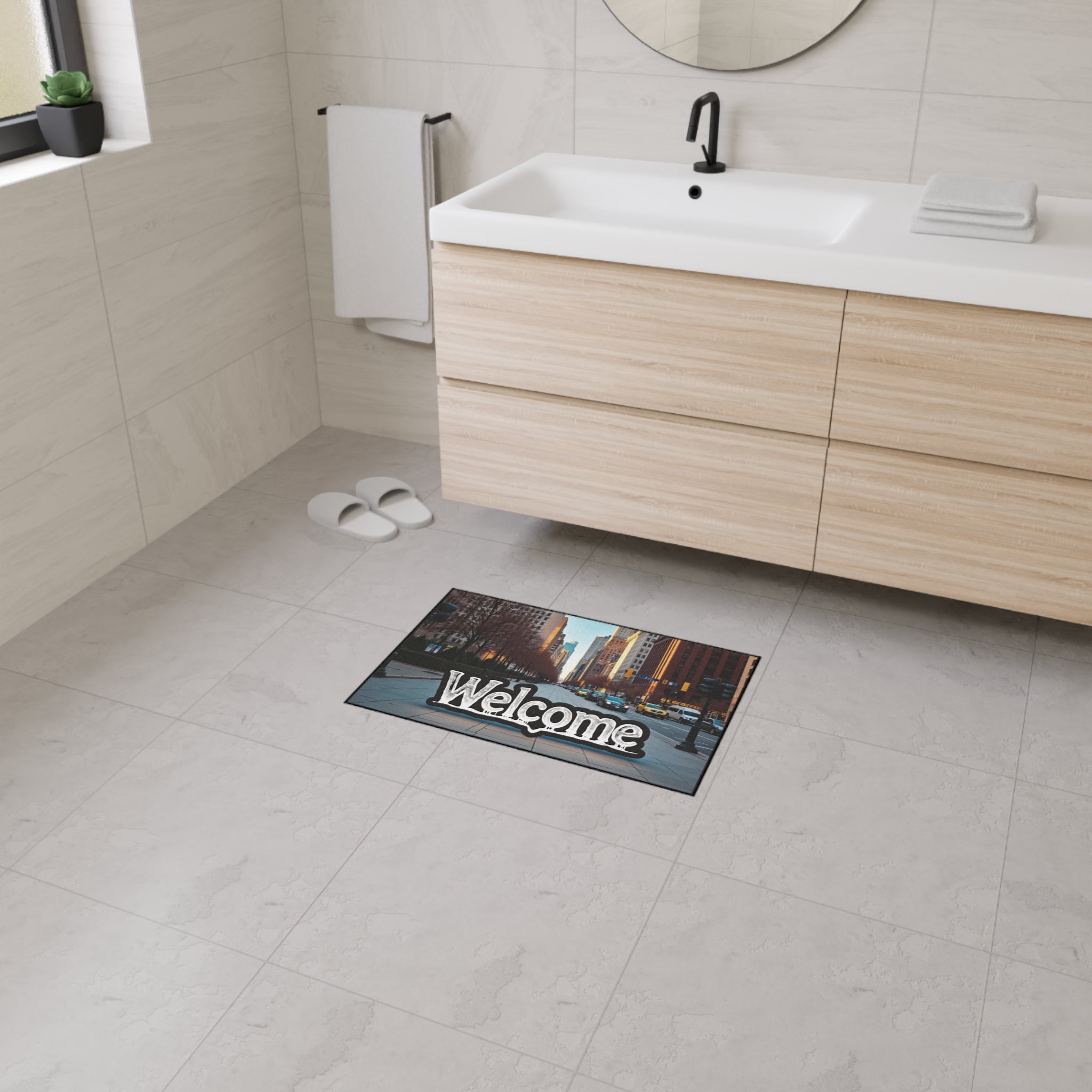 Charming Welcome Floor Mat for Home Entryway, Heavy Duty Exterior Doormat, Perfect for Housewarming Gifts, Seasonal Decor, [...]