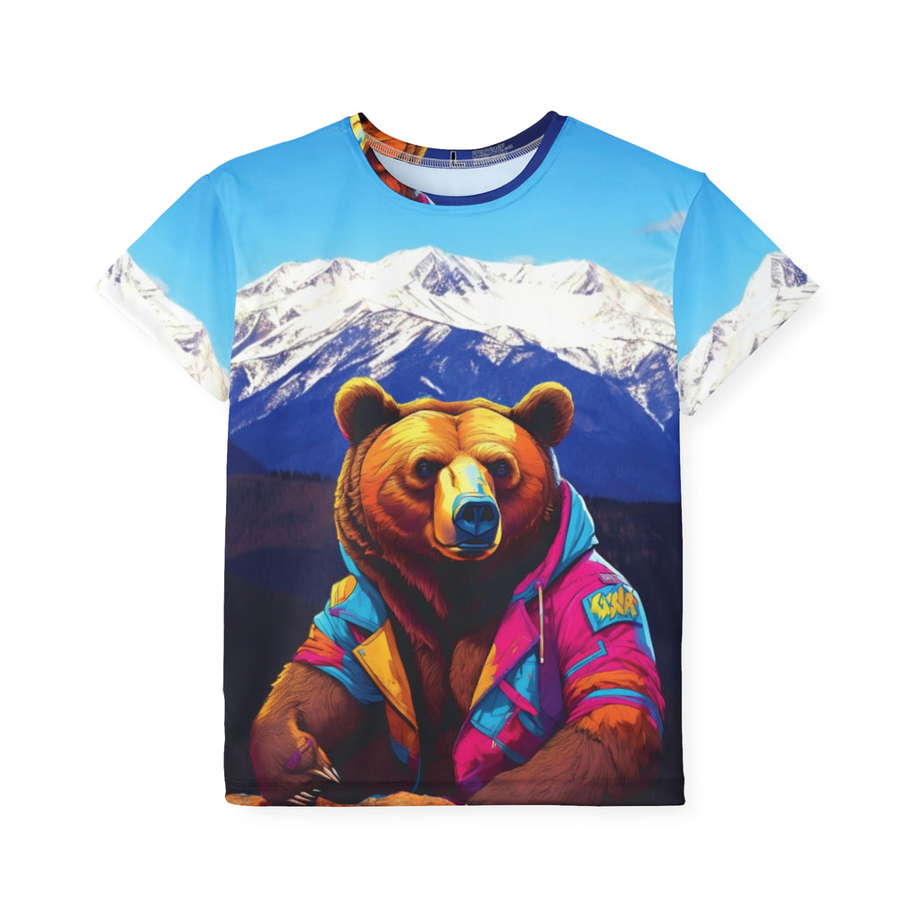 Kids T-shirt Bear Mountain Design