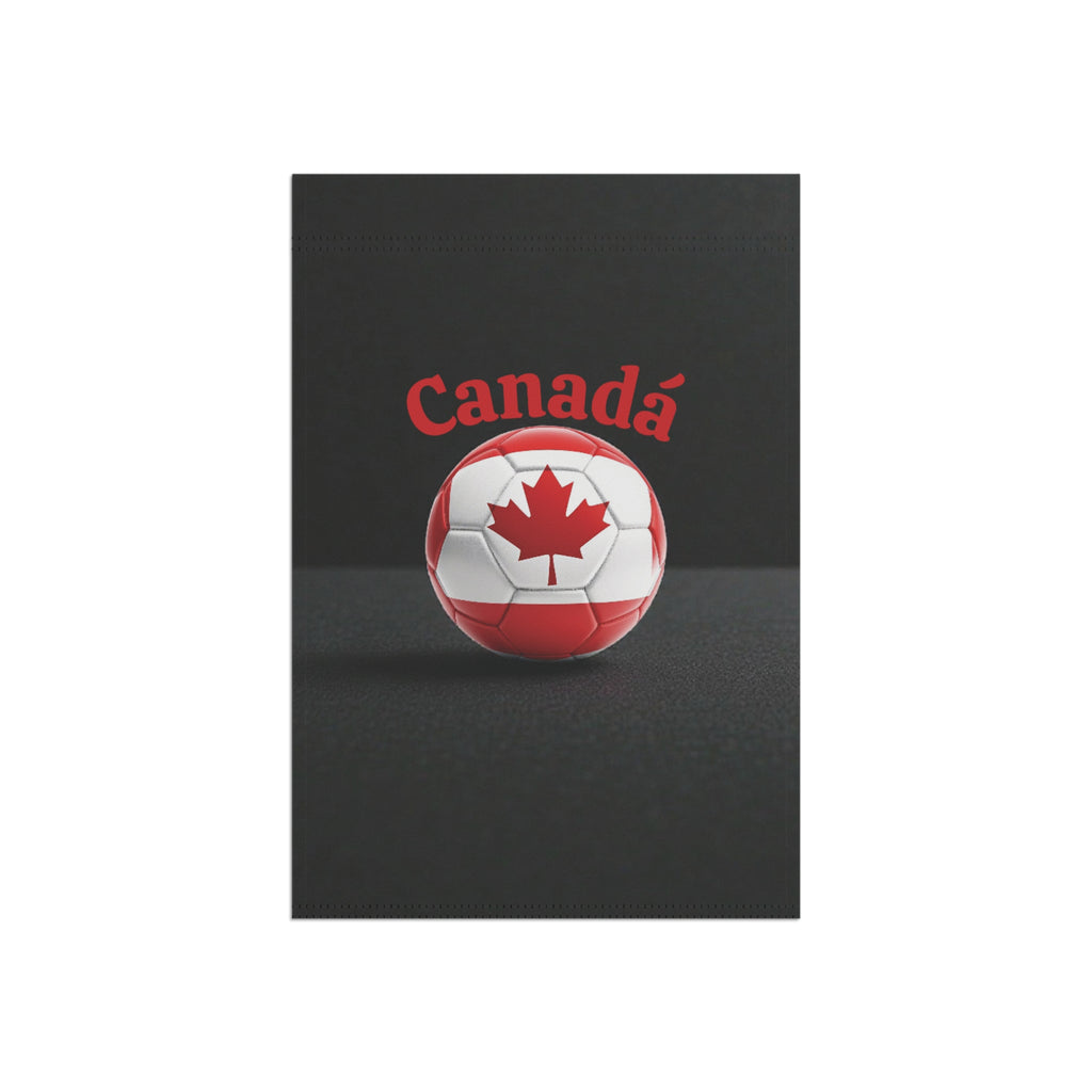 Canada Soccer Garden Flag – Maple Leaf Soccer Ball Garden Banner