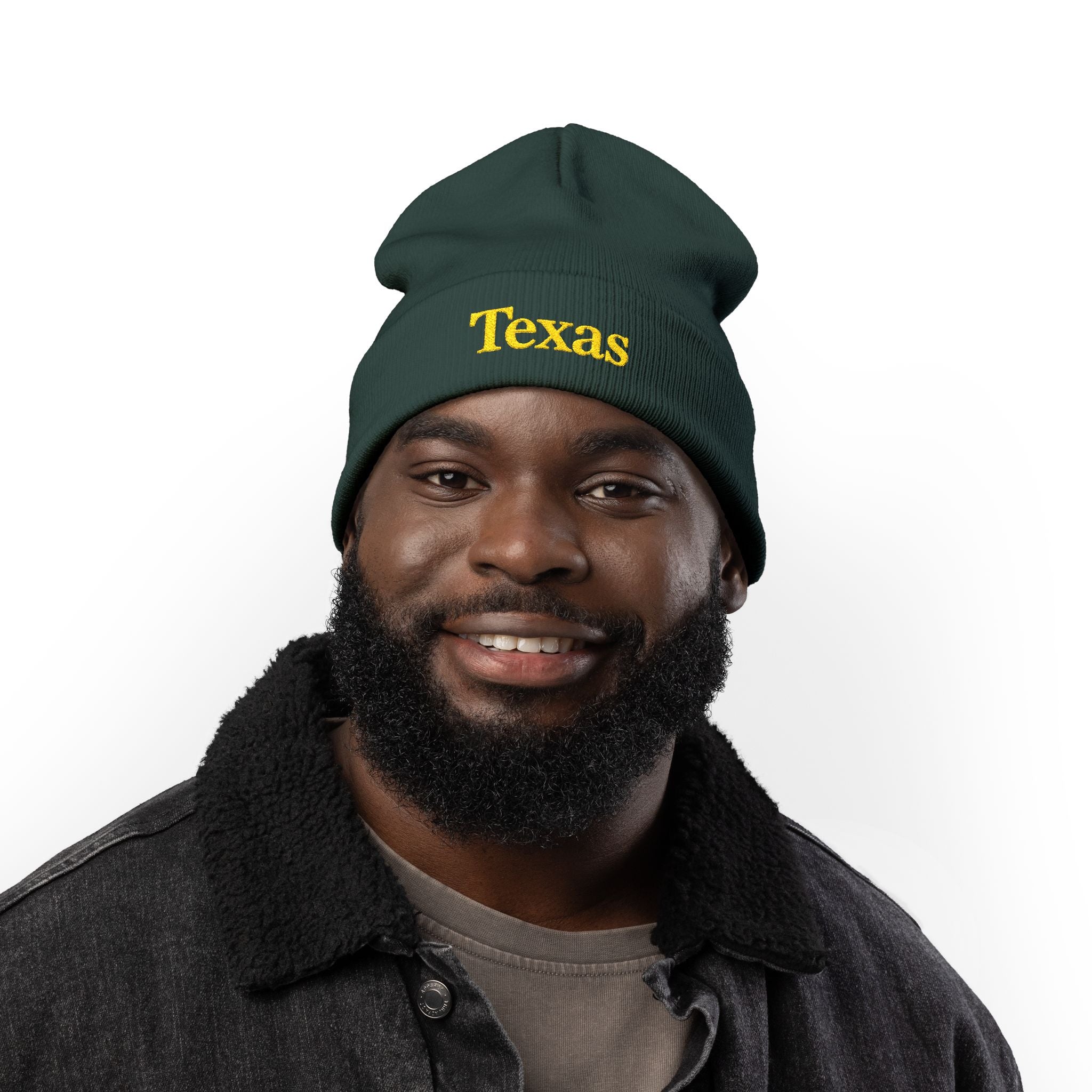 Cozy Texas Embroidered Knit Beanie, Winter Hat, Gifts for Texans, Outdoor Accessories, Casual Fashion