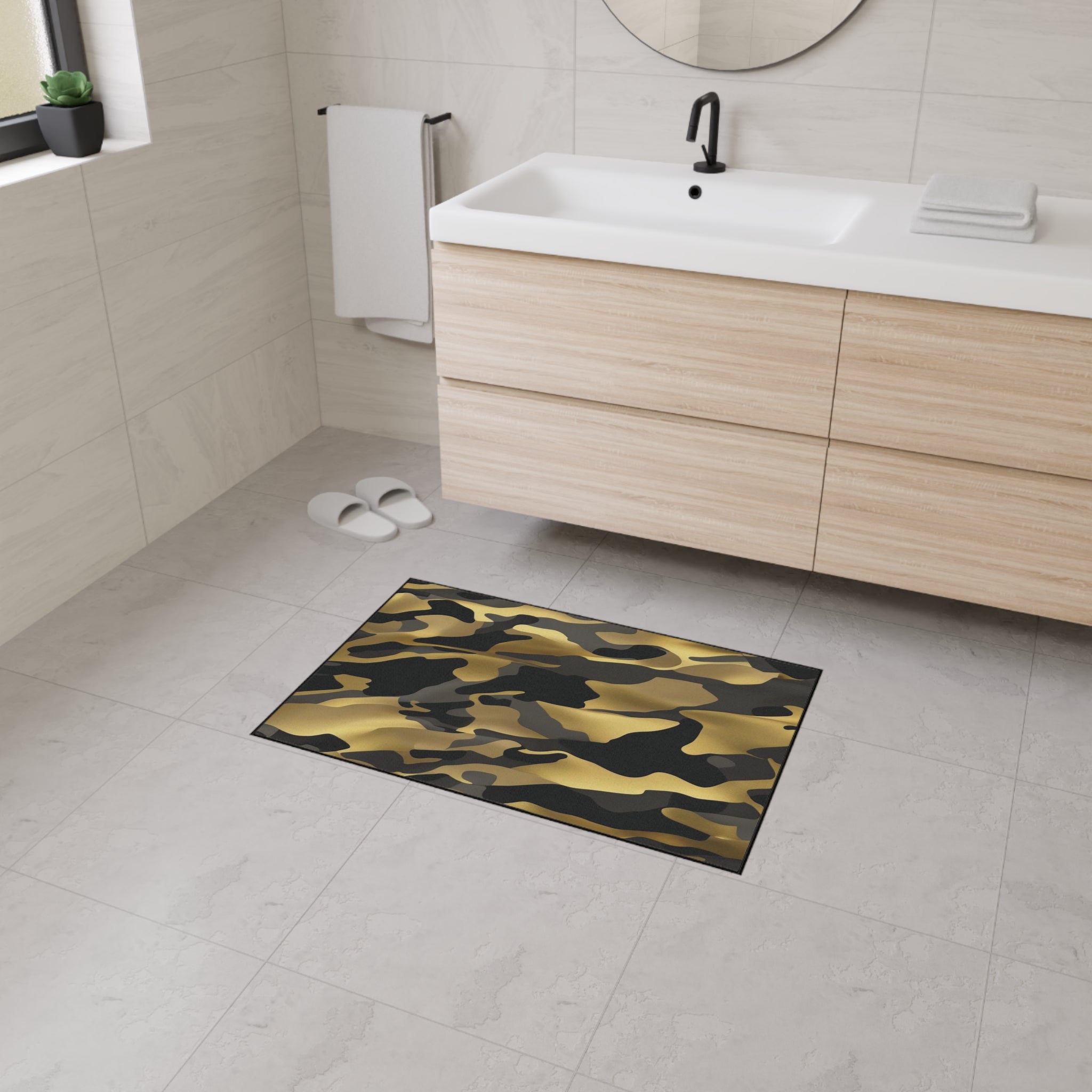 Floor Mat - Gold, Black, Gray Durable Finish Ideal for Gift Giving 
