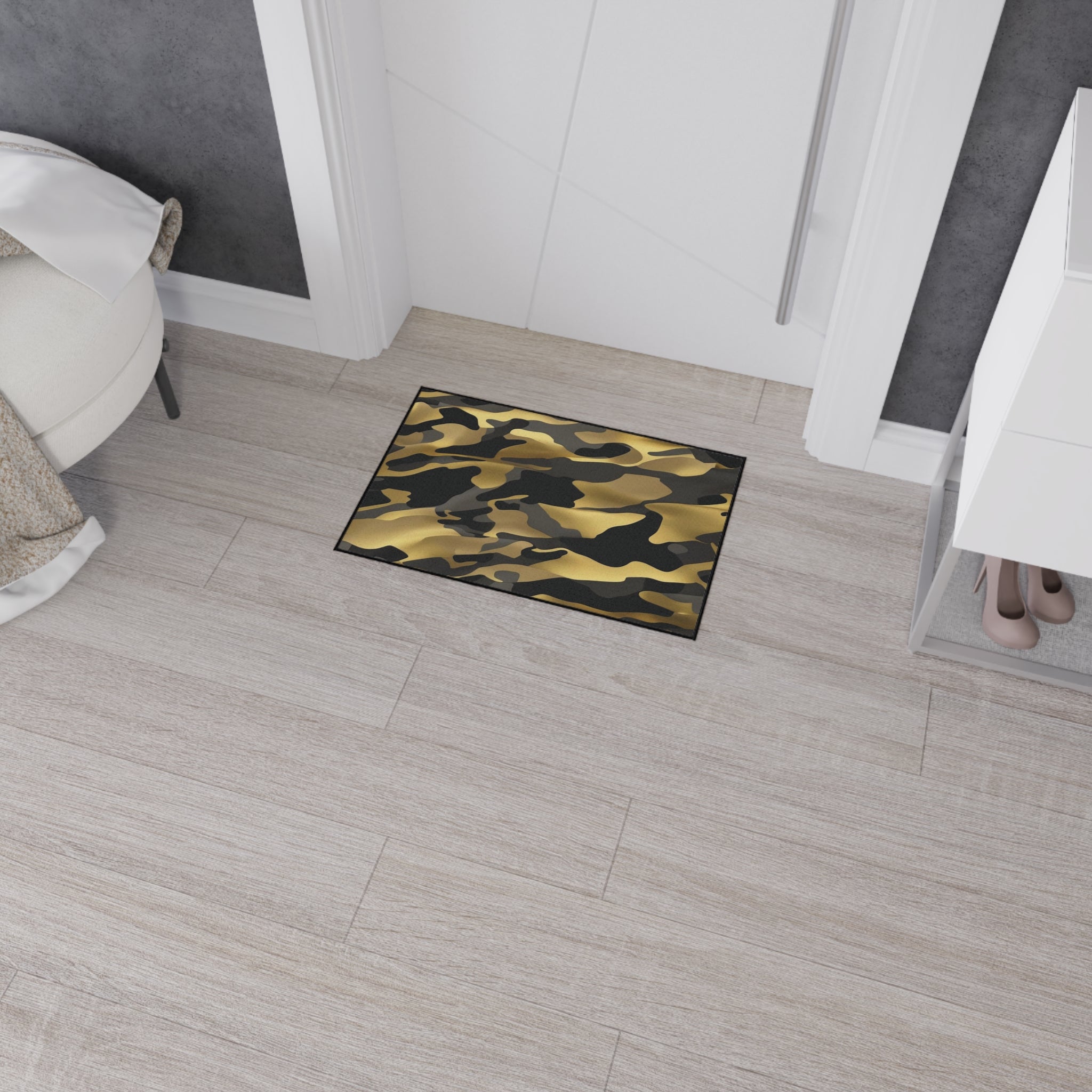 Floor Mat - Gold, Black, Gray Durable Finish Ideal for Gift Giving 