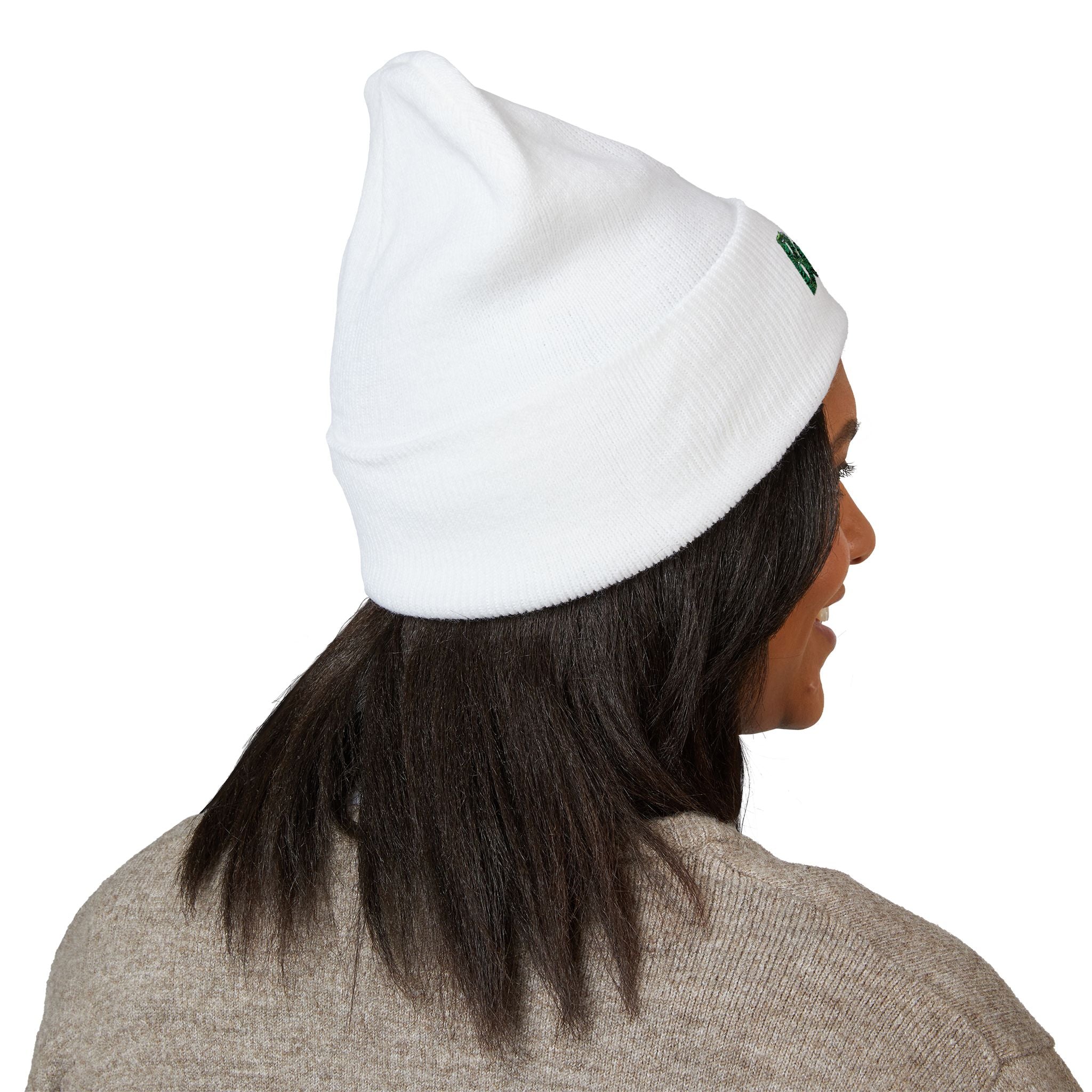 Embroidered Boston Beanie - Classic Cuffed Winter Hat