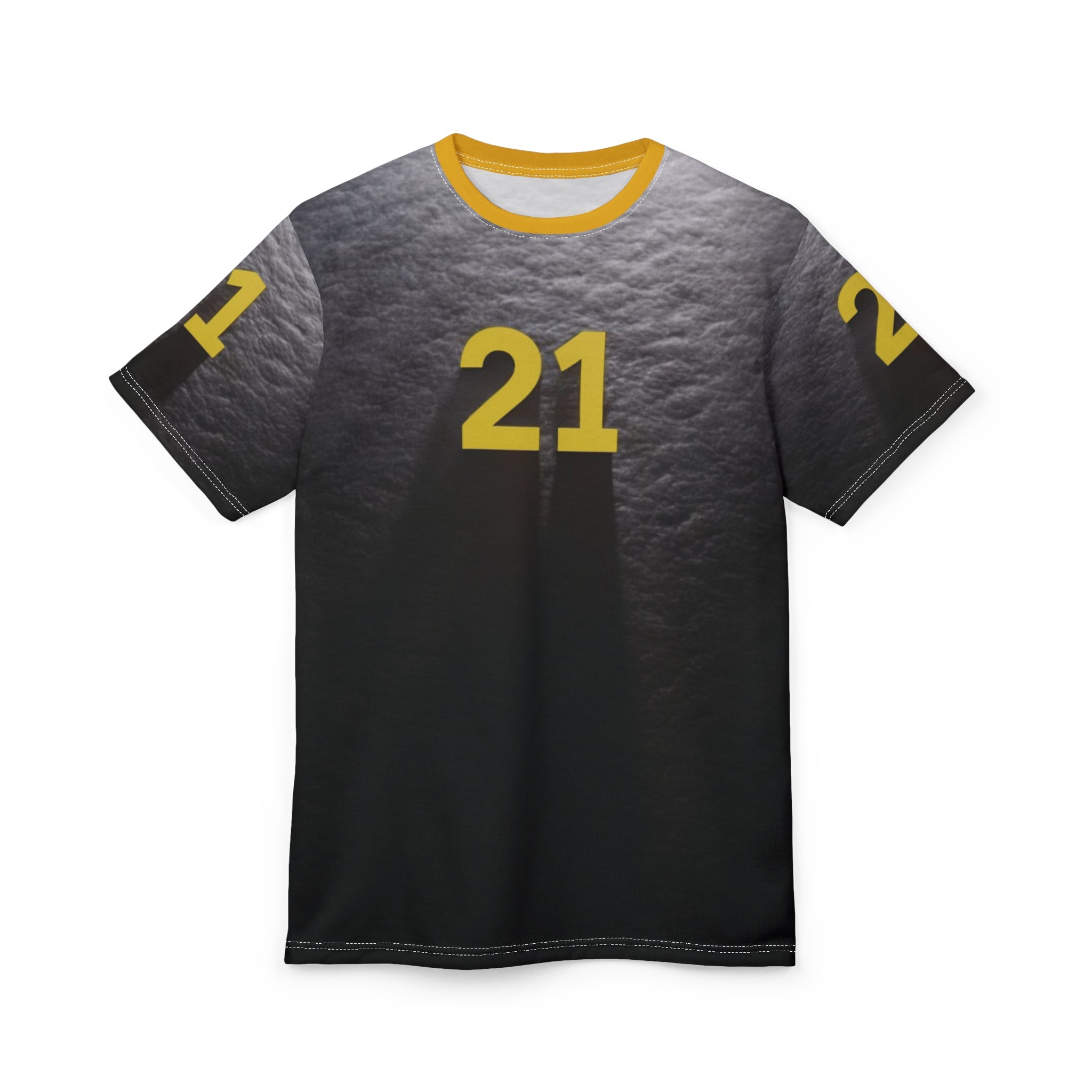 Camiseta unisex personalizada 21 con corte y costura: camiseta deportiva con gráficos para atletas y aficionados
