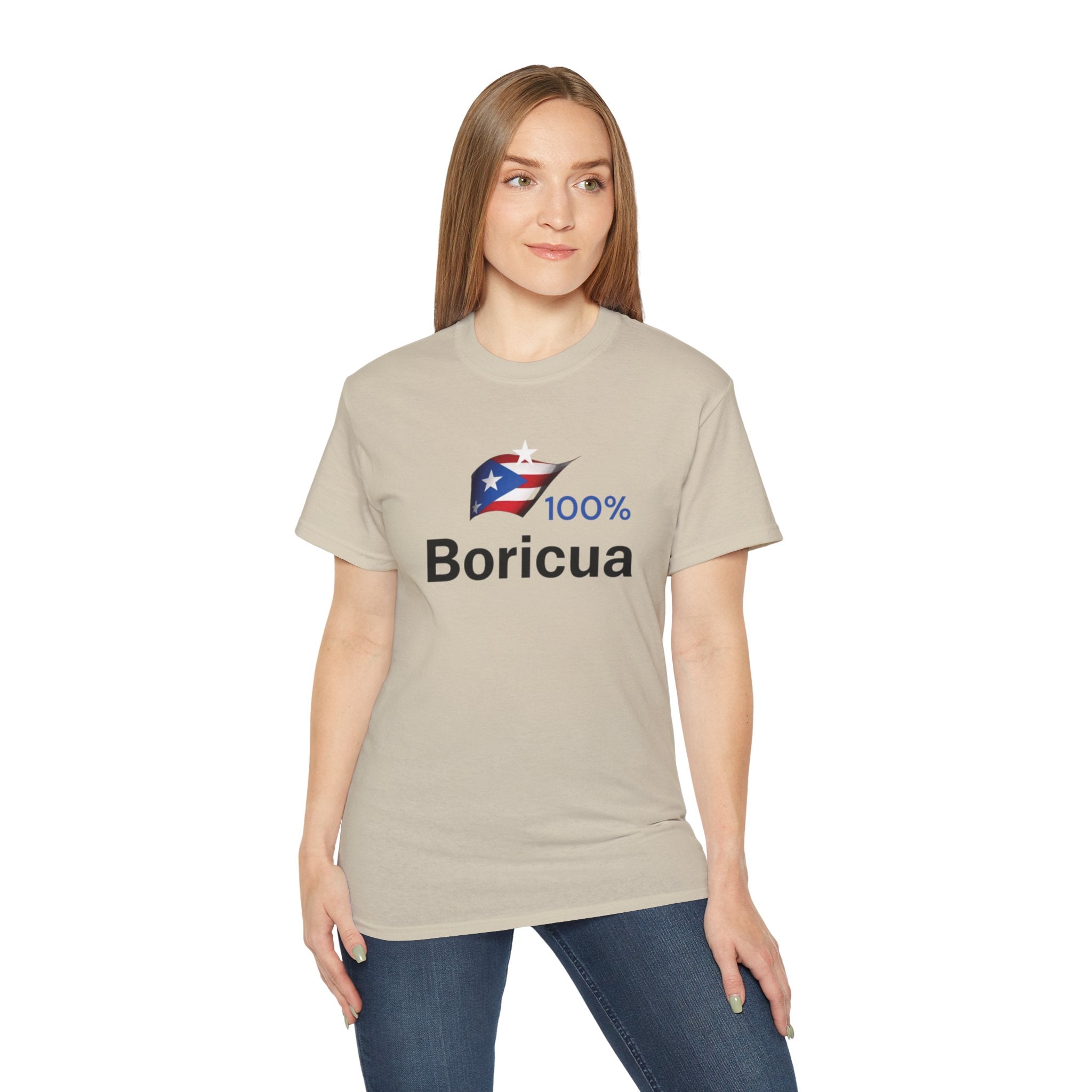 100% Boricua Unisex Ultra Cotton Tee - Celebrating Puerto Rican Pride