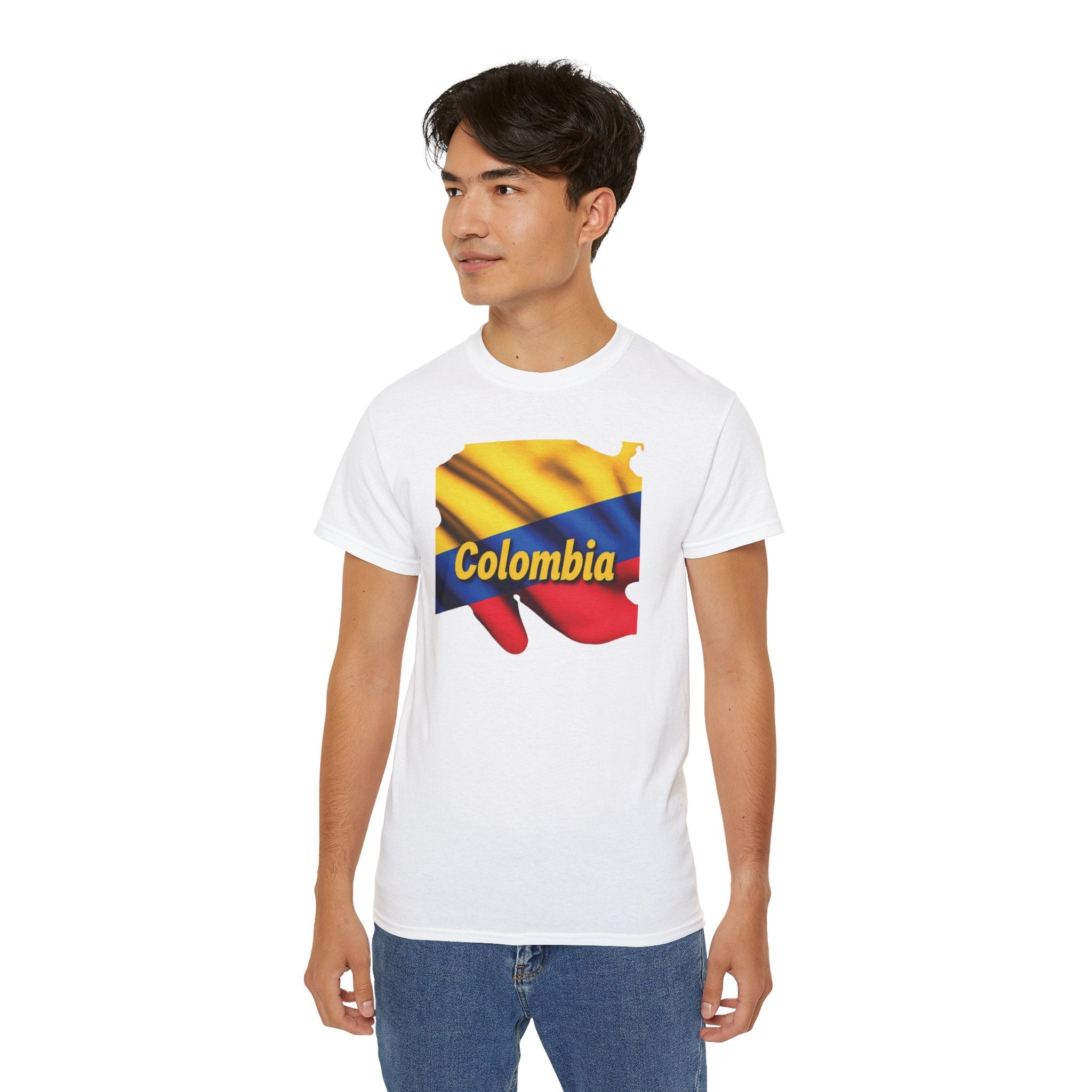 Camiseta unisex con los colores de la bandera de Colombia