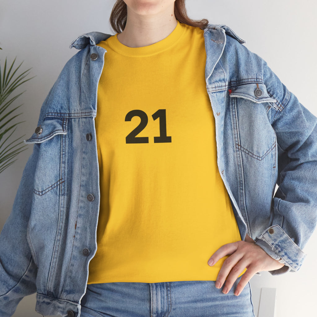 Camiseta unisex de camuflaje Puerto Rico #21. Camiseta personalizable con el número 21 para deportes y celebraciones.
