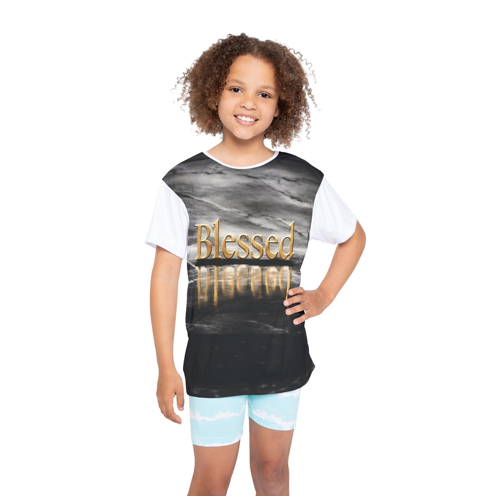 Kids T-Shirt, Blessed Graphic Tee for Team Spirit, Youth T-Shirt, Youth Gift