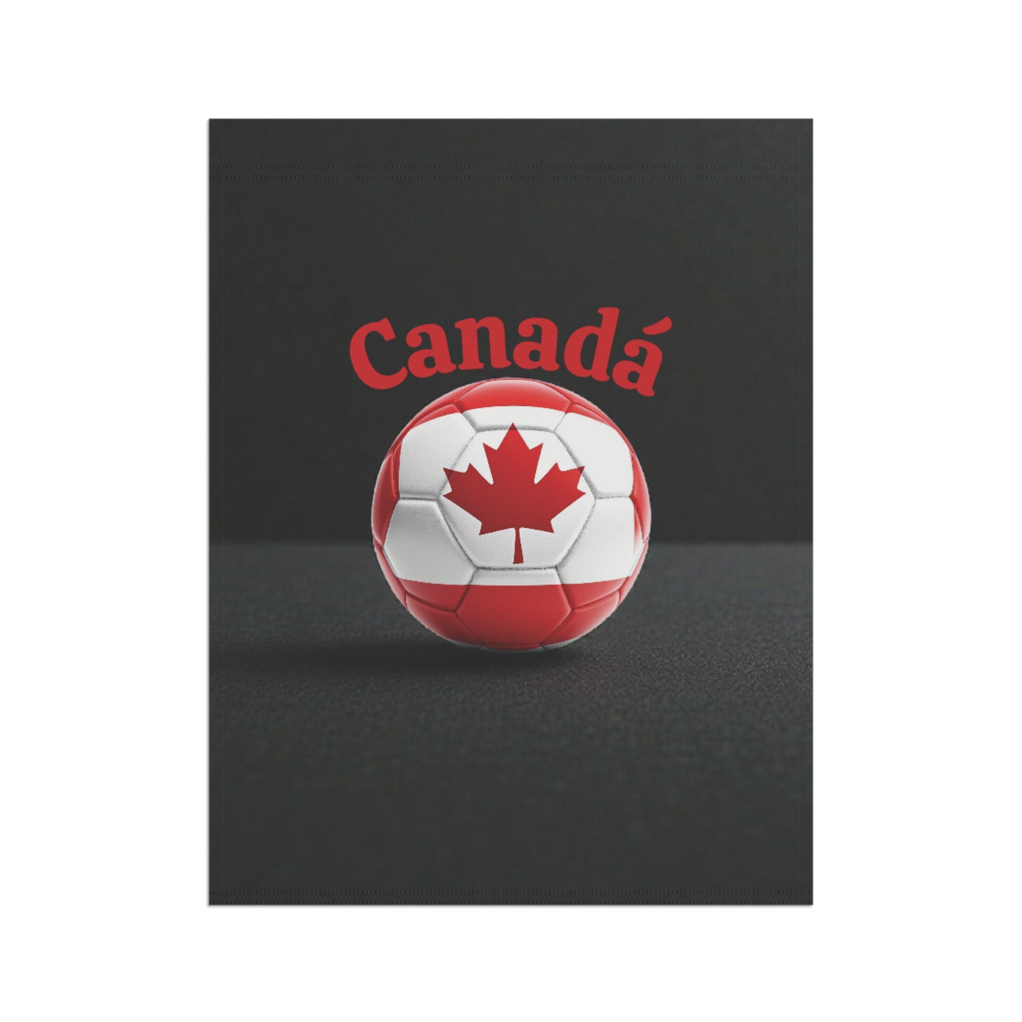 Canada Soccer Garden Flag – Maple Leaf Soccer Ball Garden Banner
