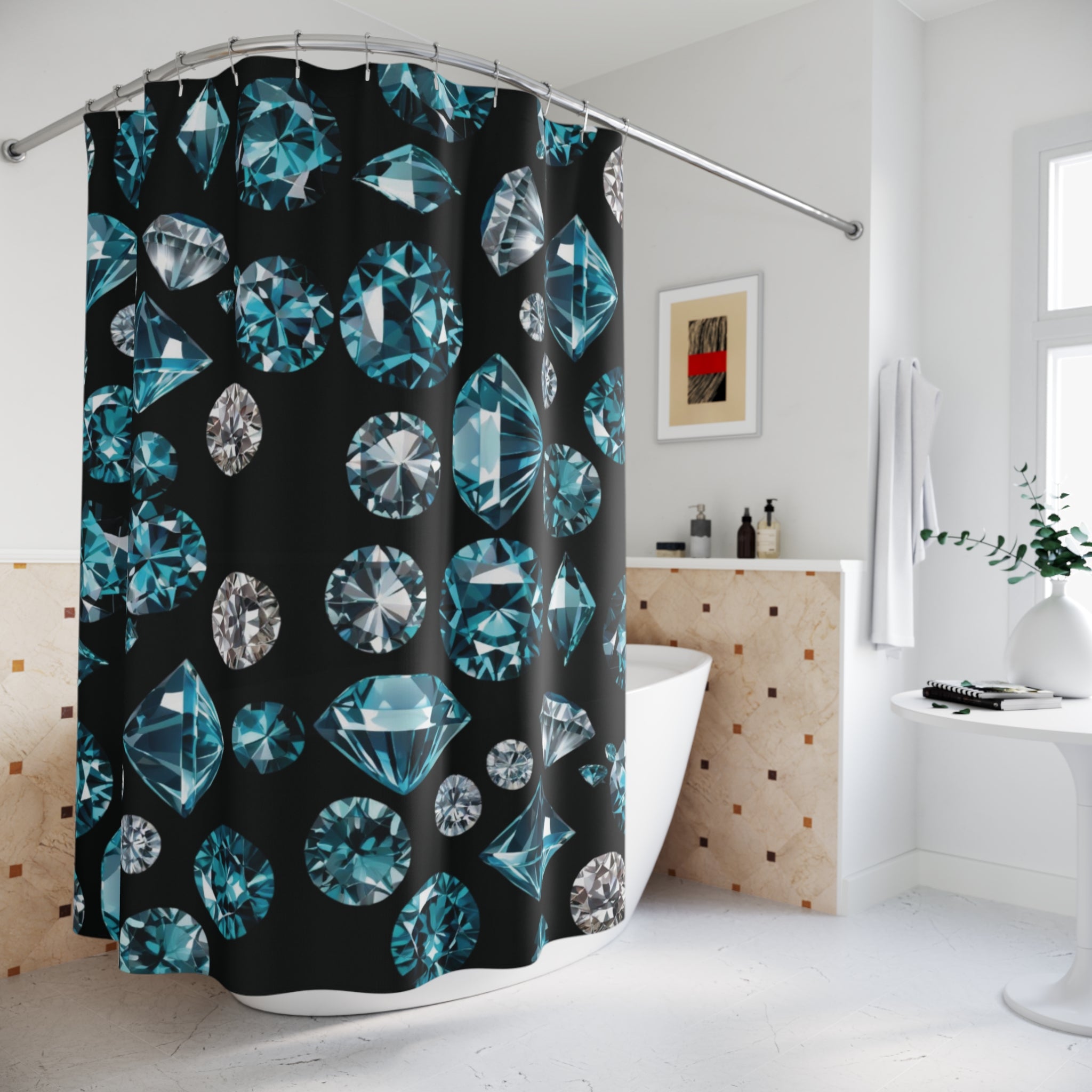 Diamond Shower Curtain