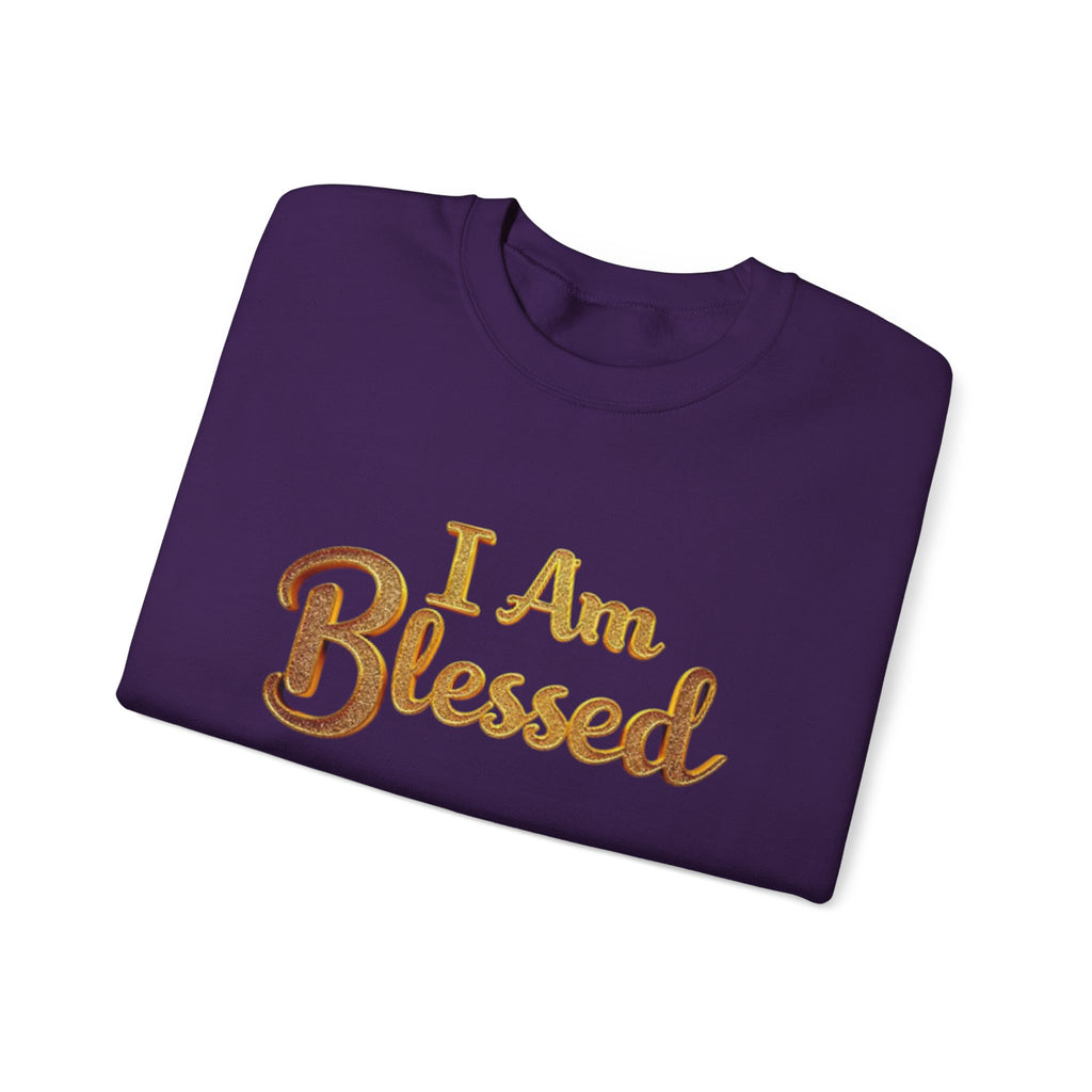 Blessed Crewneck Sweatshirt - Cozy Spiritual Apparel for Mindfulness, Perfect Gift for Holidays, Spiritual Retreats, Self-Care