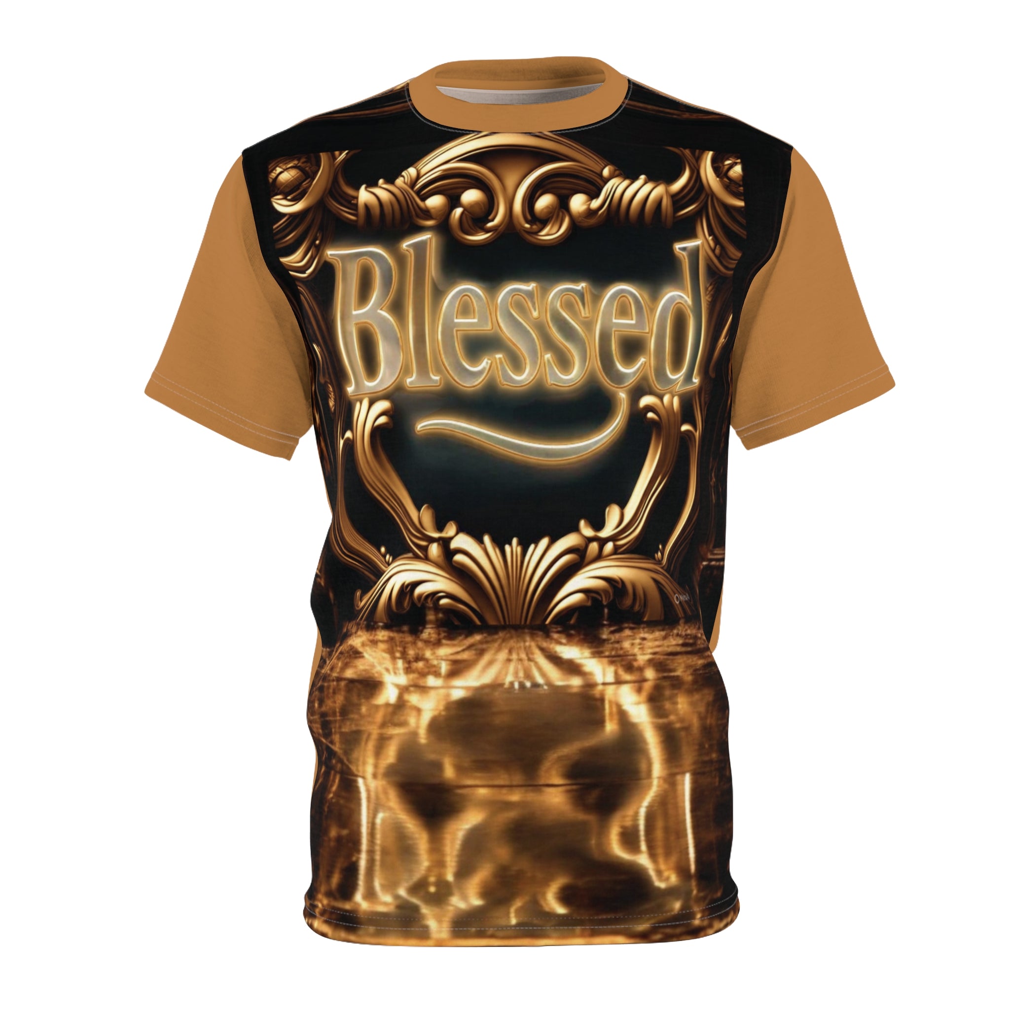 Blessed Unisex Cut &amp; Sew Tee - Custom Graphic T-Shirt for Inspirational Wear, Spiritual Gift, Faith-Based Apparel, Unique Everyday Style