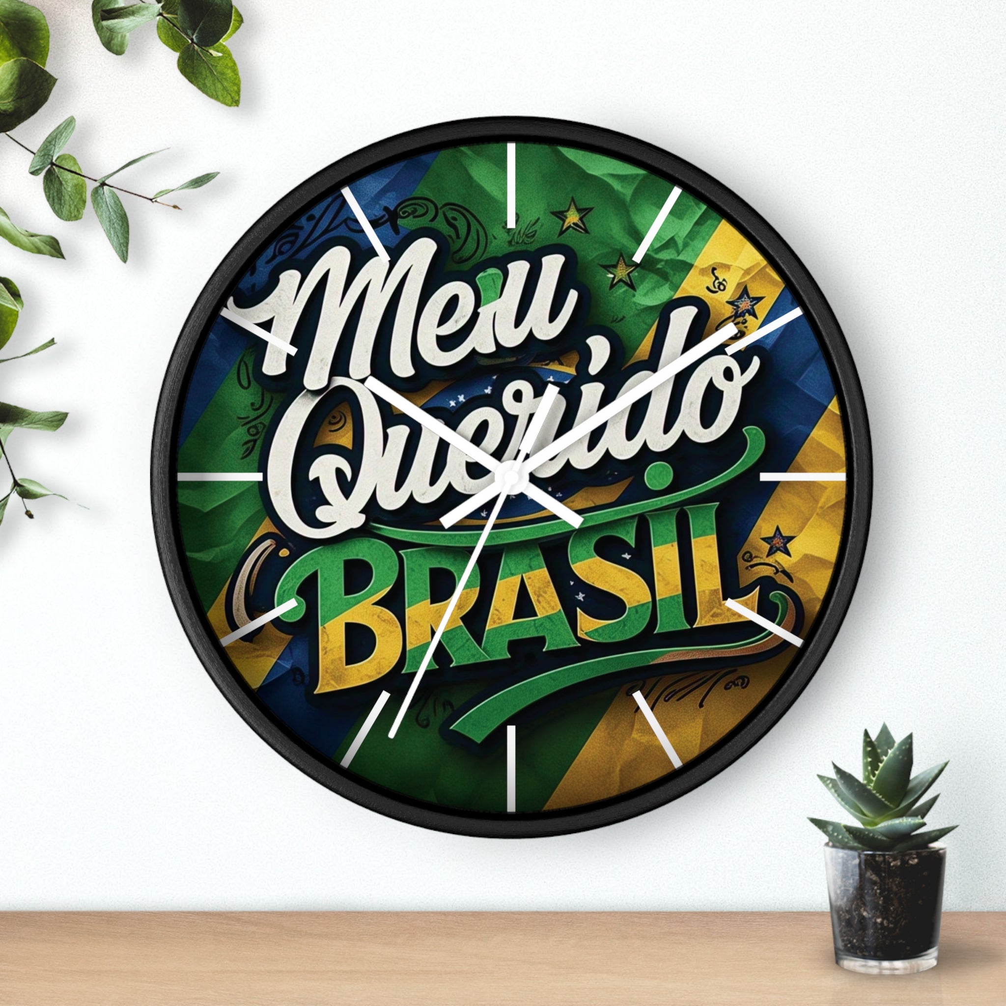 Relógio de Parede Vintage Brasil - Meu Querido Brasil Decor