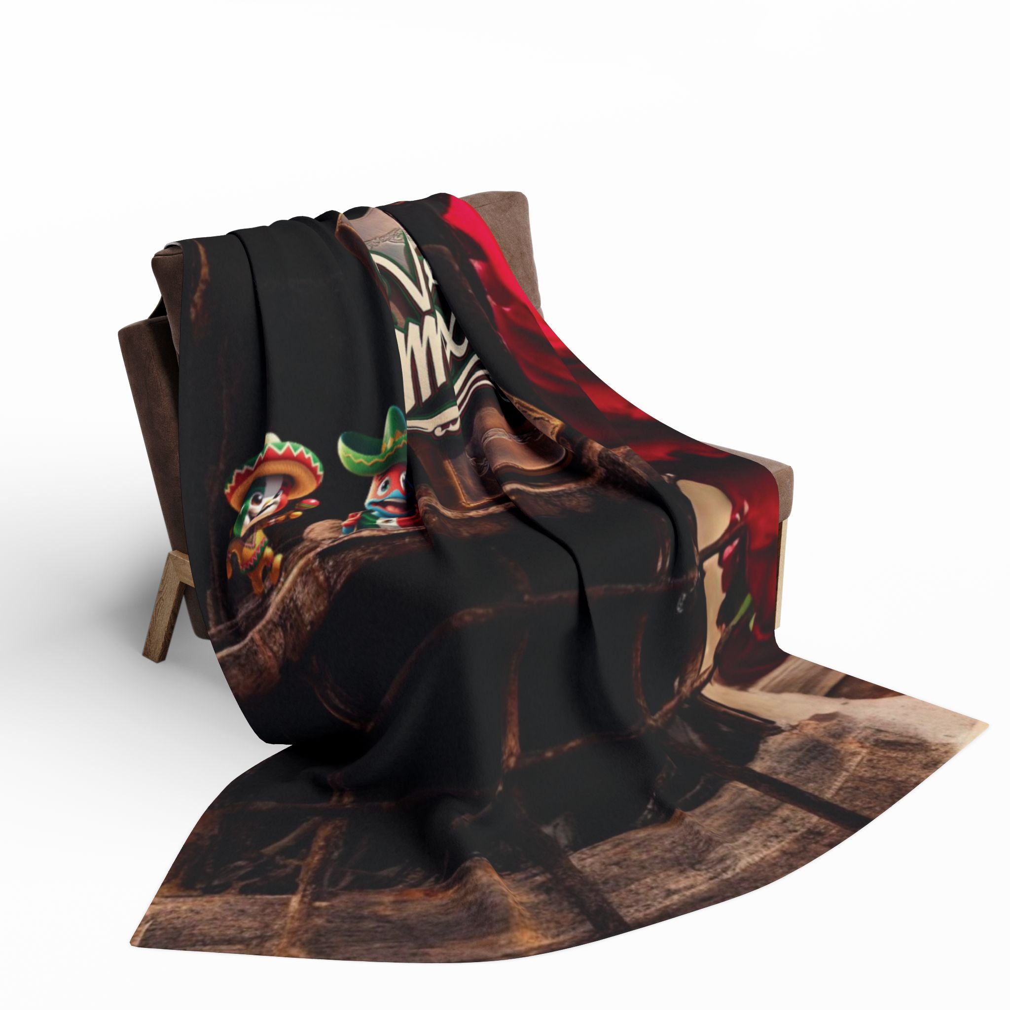 Manta polar ártica Viva México: acogedora manta con un colorido diseño mexicano