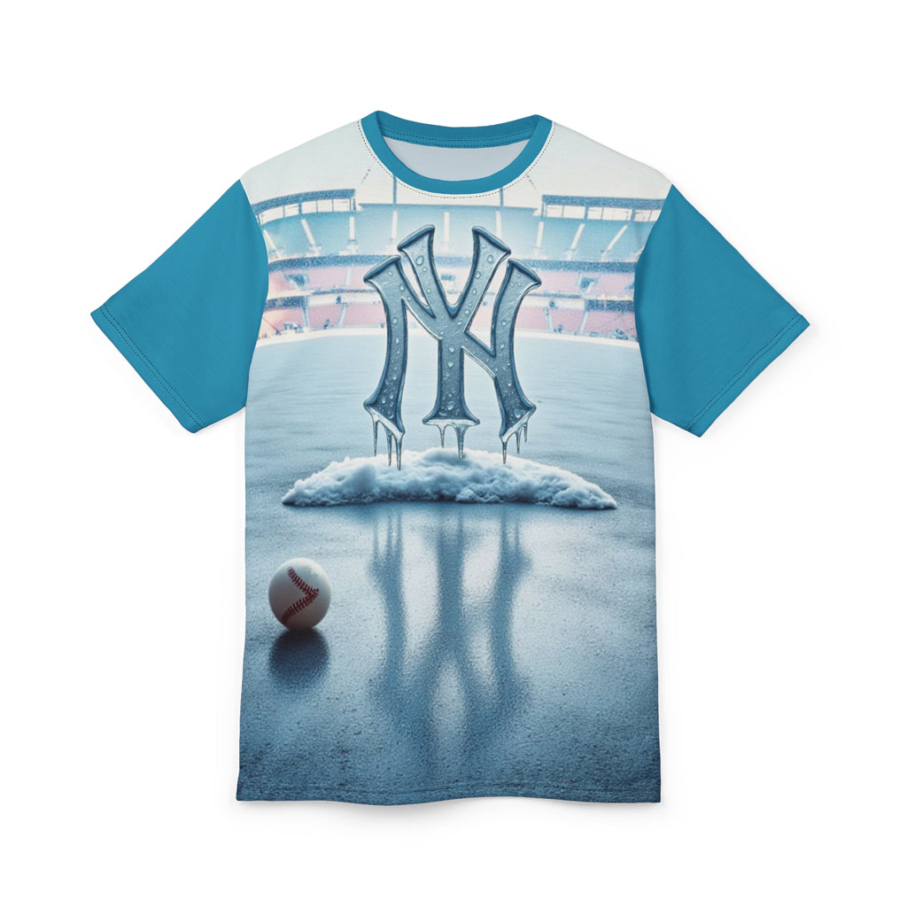 Cool Ice New York Unisex Cut &amp; Sew Tee, Baseball Fan Shirt, Winter Apparel, Sports Gift, Unique Fashion Statement