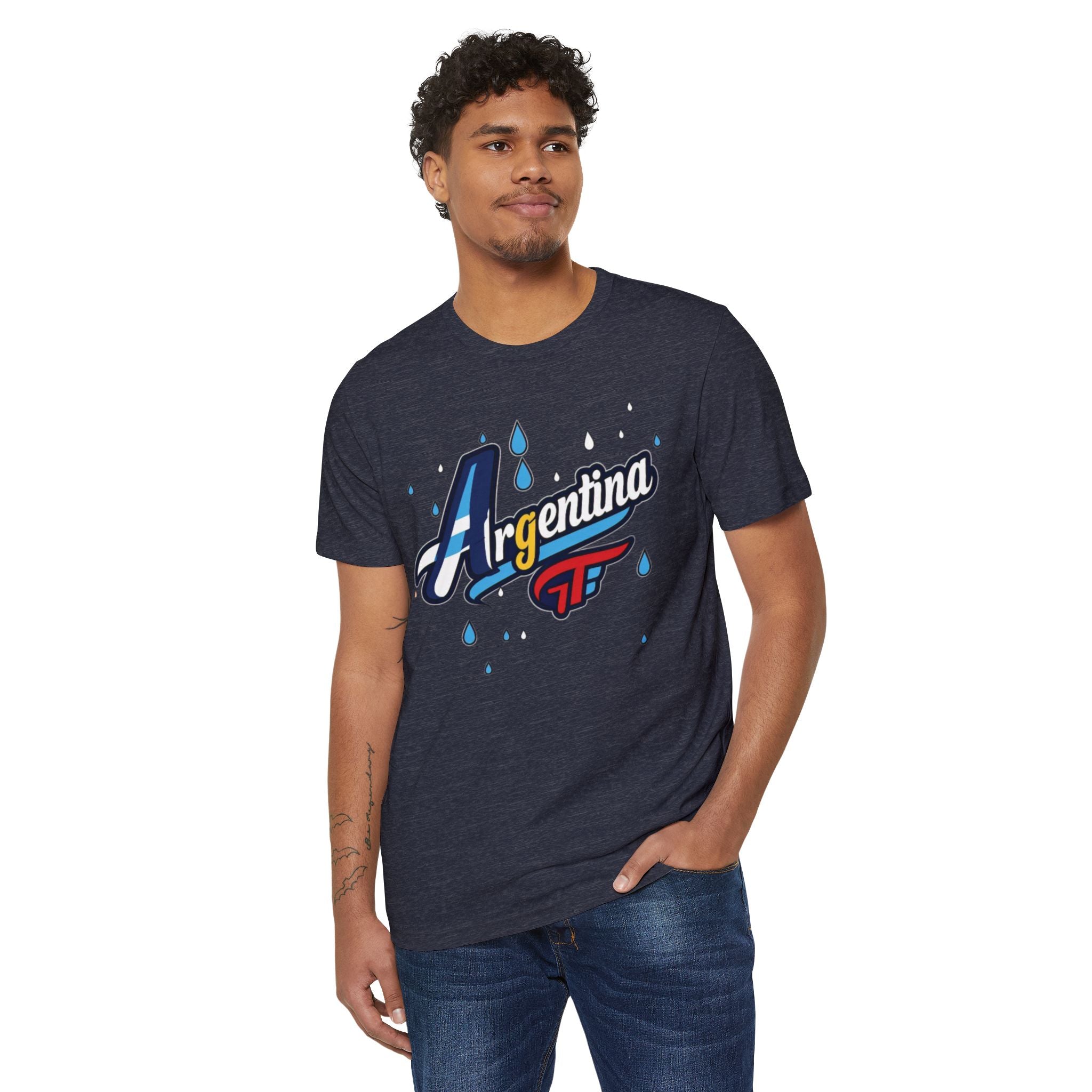 Camiseta gráfica Argentina - Moda unisex ecológica