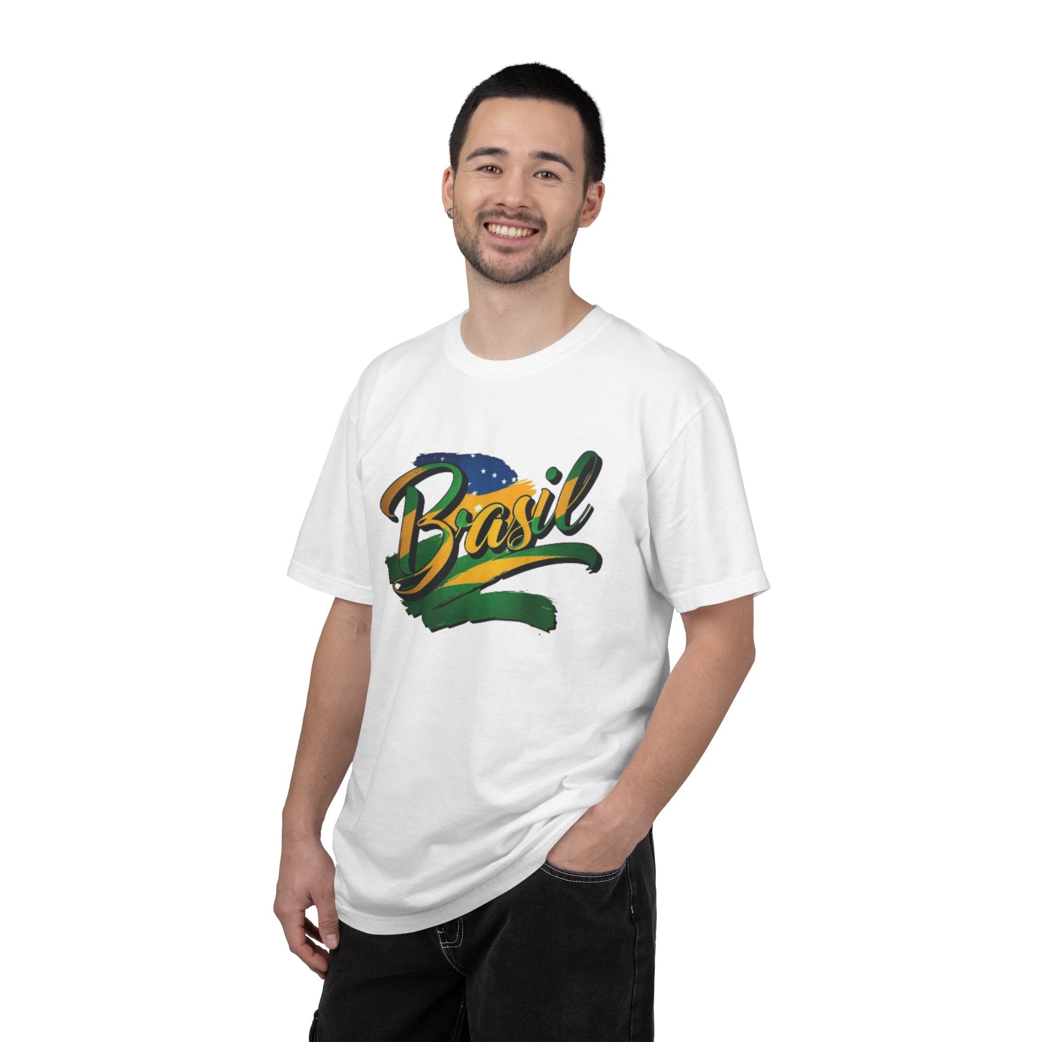 Camiseta Brasil Tingida em Tecido