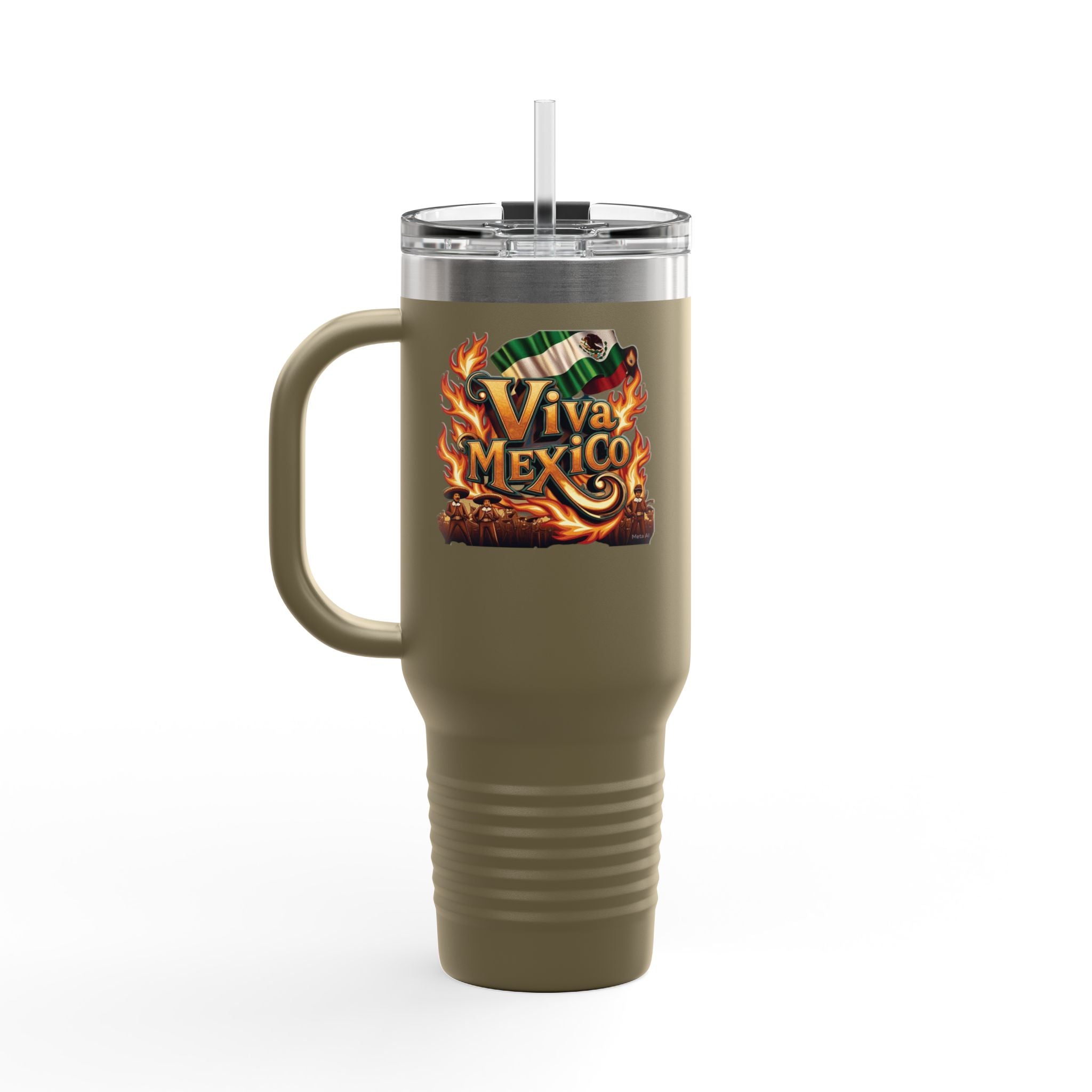 Taza térmica de viaje Viva México - 40 OZ para aventureros