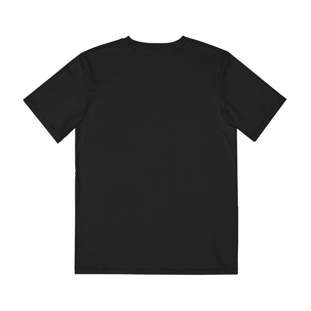 Miami Nightscape Polyester Tee — Neon City Lights Graphic Shirt