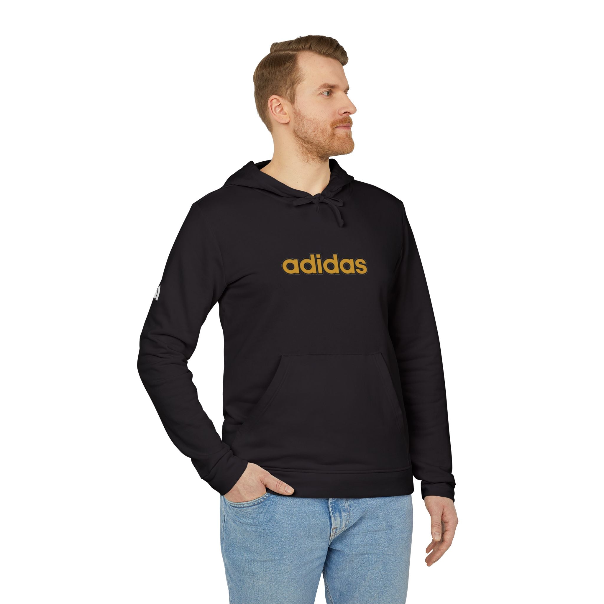 Adidas Unisex Fleece Hoodie, Cozy Hoodie, Casual Wear, Sports Apparel, Gift for Him/Her, Athleisure Fashion