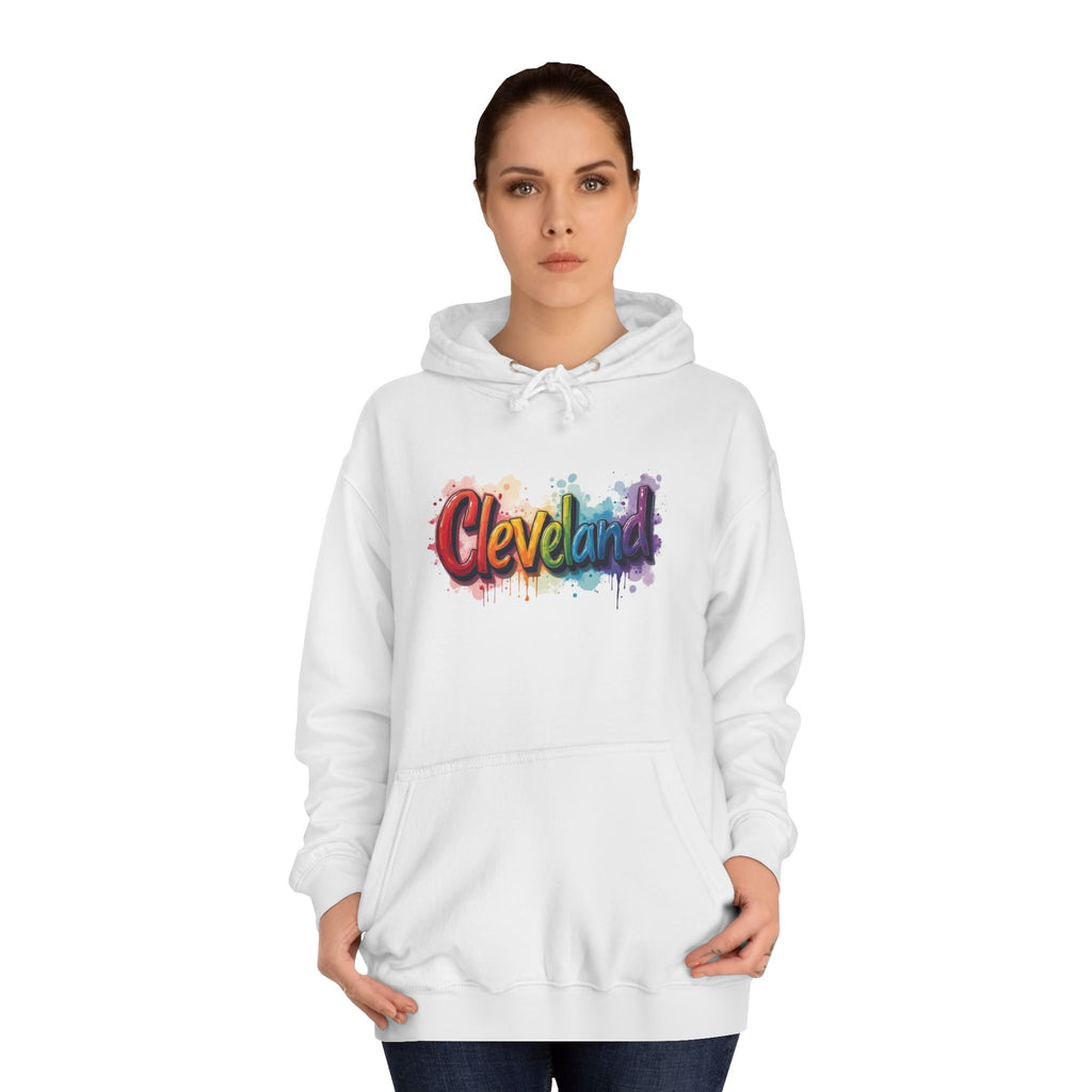 Cleveland Pride Unisex College Hoodie, Comfortable Campus Wear, LGBTQ+ Support Apparel, College Merchandise, Gift for Students
