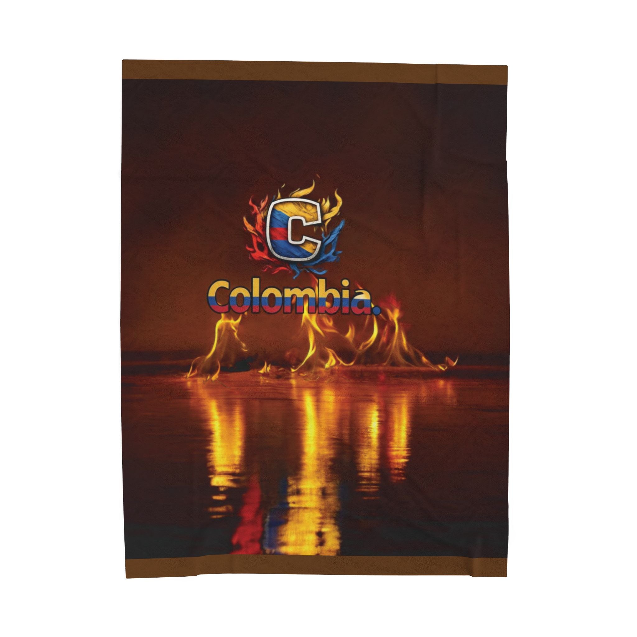 Manta de terciopelo de felpa - Diseño colombiano