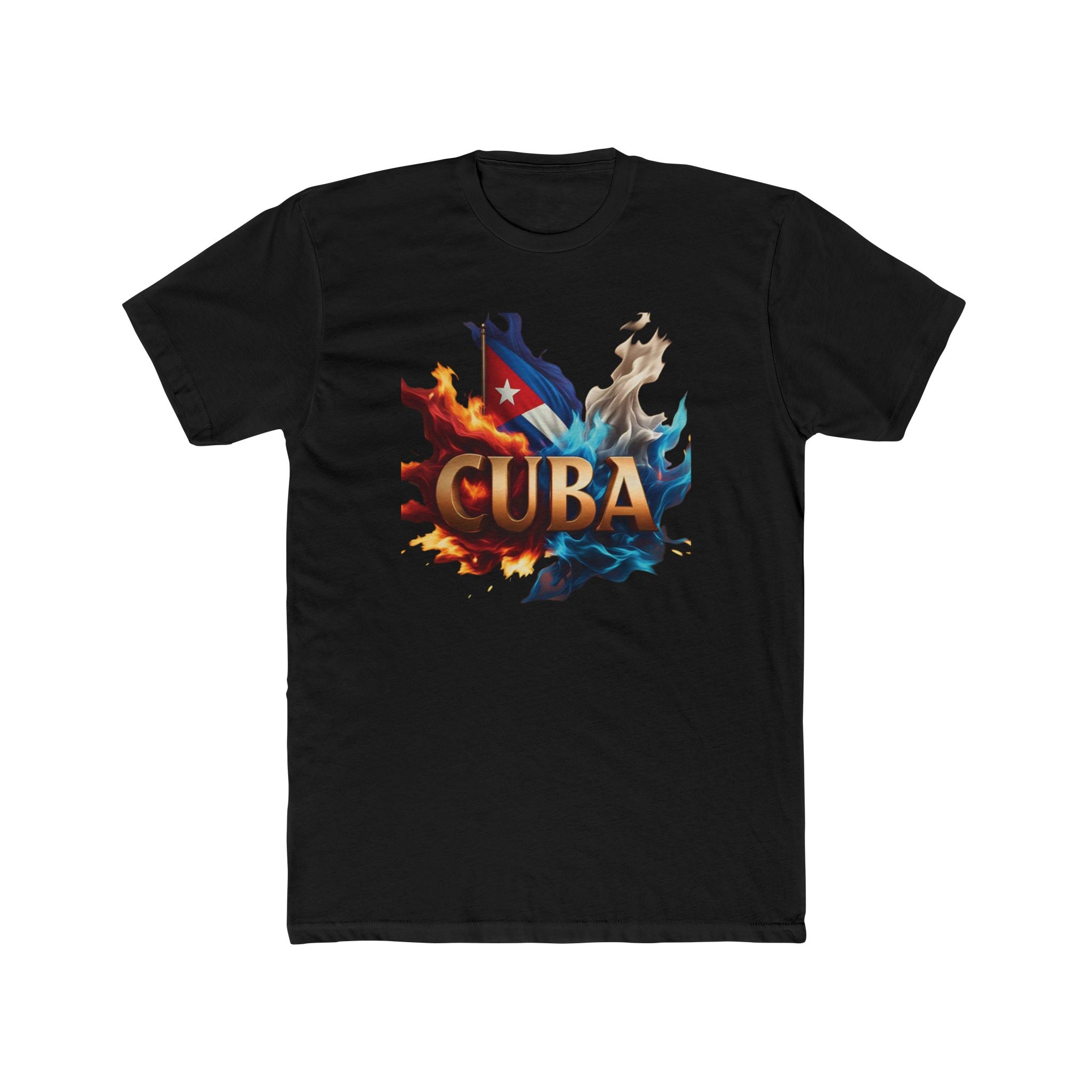 Camiseta Cuba Flames - Camiseta unisex para amantes de los viajes y la cultura