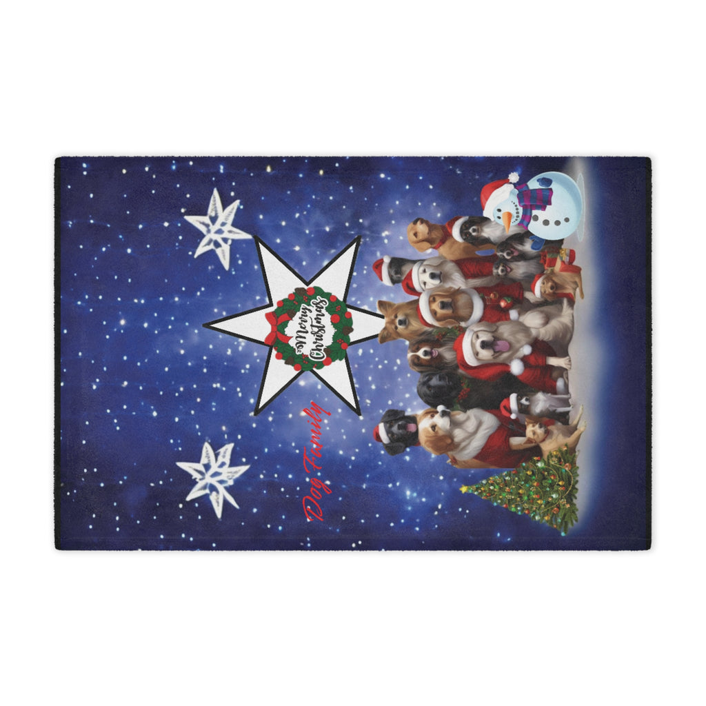 Microfiber Blanket - Cute Dogs Christmas Celebration