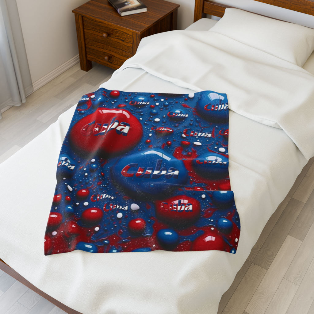 Manta de felpa de terciopelo - Diseño cubano