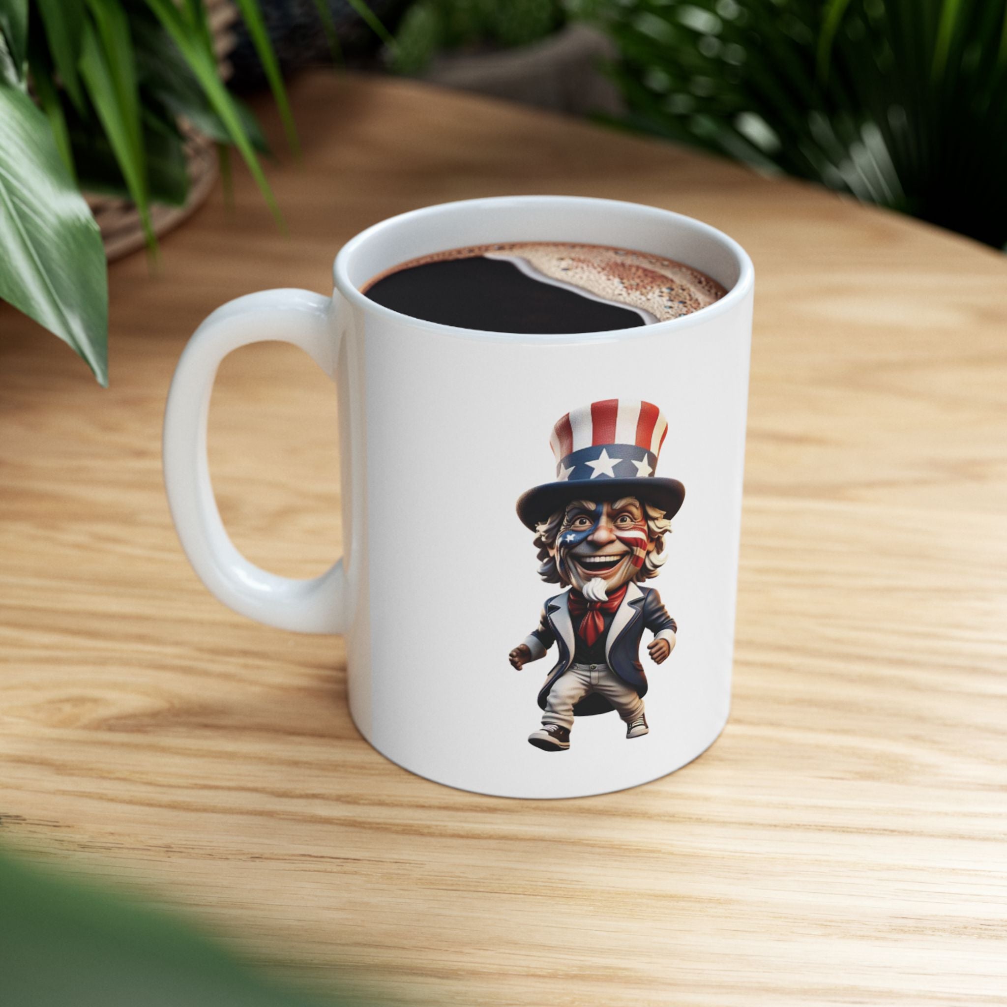 Patriotic Uncle Sam Ceramic Mug - 11oz & 15oz