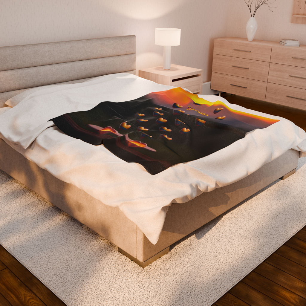 Manta de terciopelo de Colombia. Ideal para regalar.