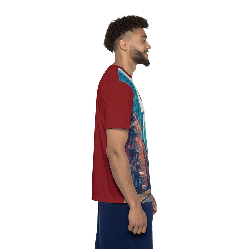 Cleveland Cityscape Men's Sports Jersey — Vintage Urban Crew Tee