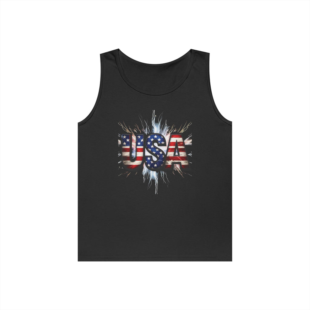 USA Patriotic Unisex Heavy Cotton Tank Top
