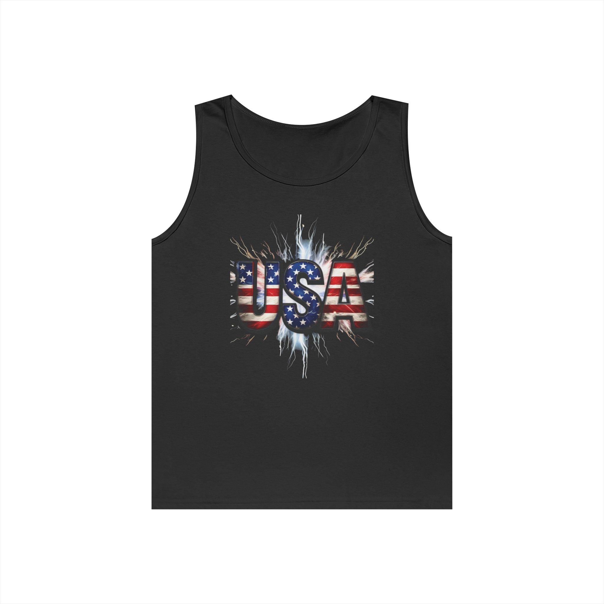 USA Patriotic Unisex Heavy Cotton Tank Top