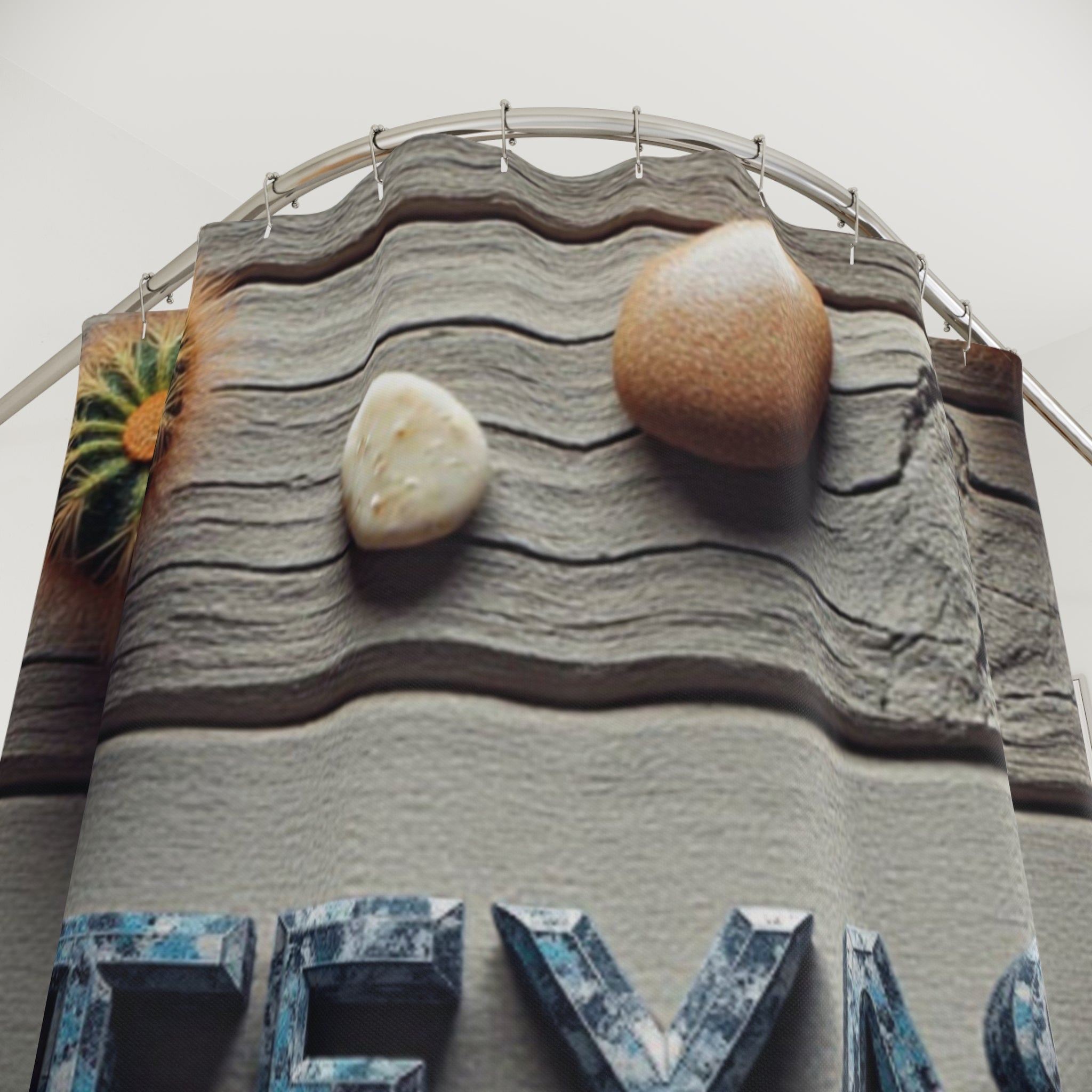 Texas-Themed Shower Curtain | Rustic Decor, Bathroom Accessories, Home Design, Gift for Texans, Southwestern Style