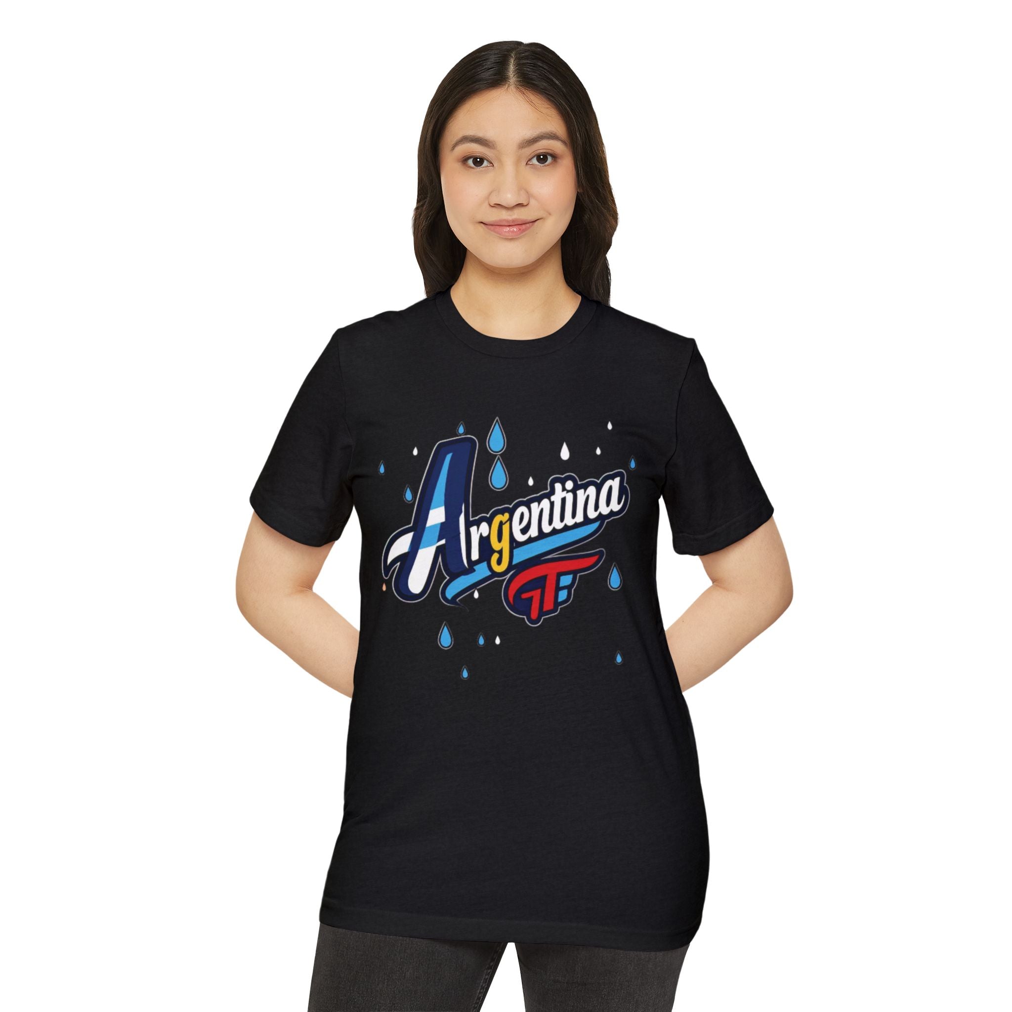 Camiseta gráfica Argentina - Moda unisex ecológica